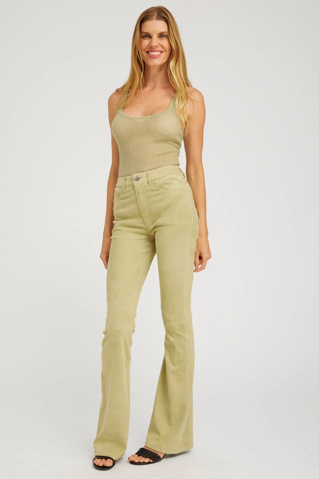 Suede 5 Pocket Micro Flare sold by SPRWMN