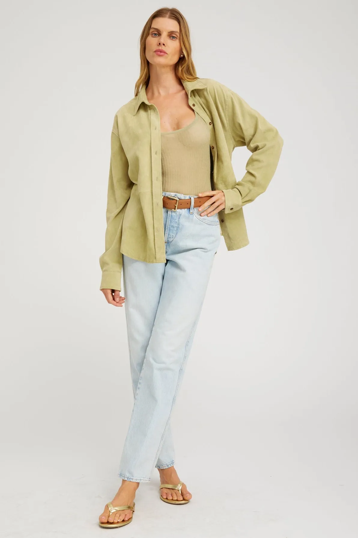 Suede Elise Button Down sold by SPRWMN product image thumbnail 2