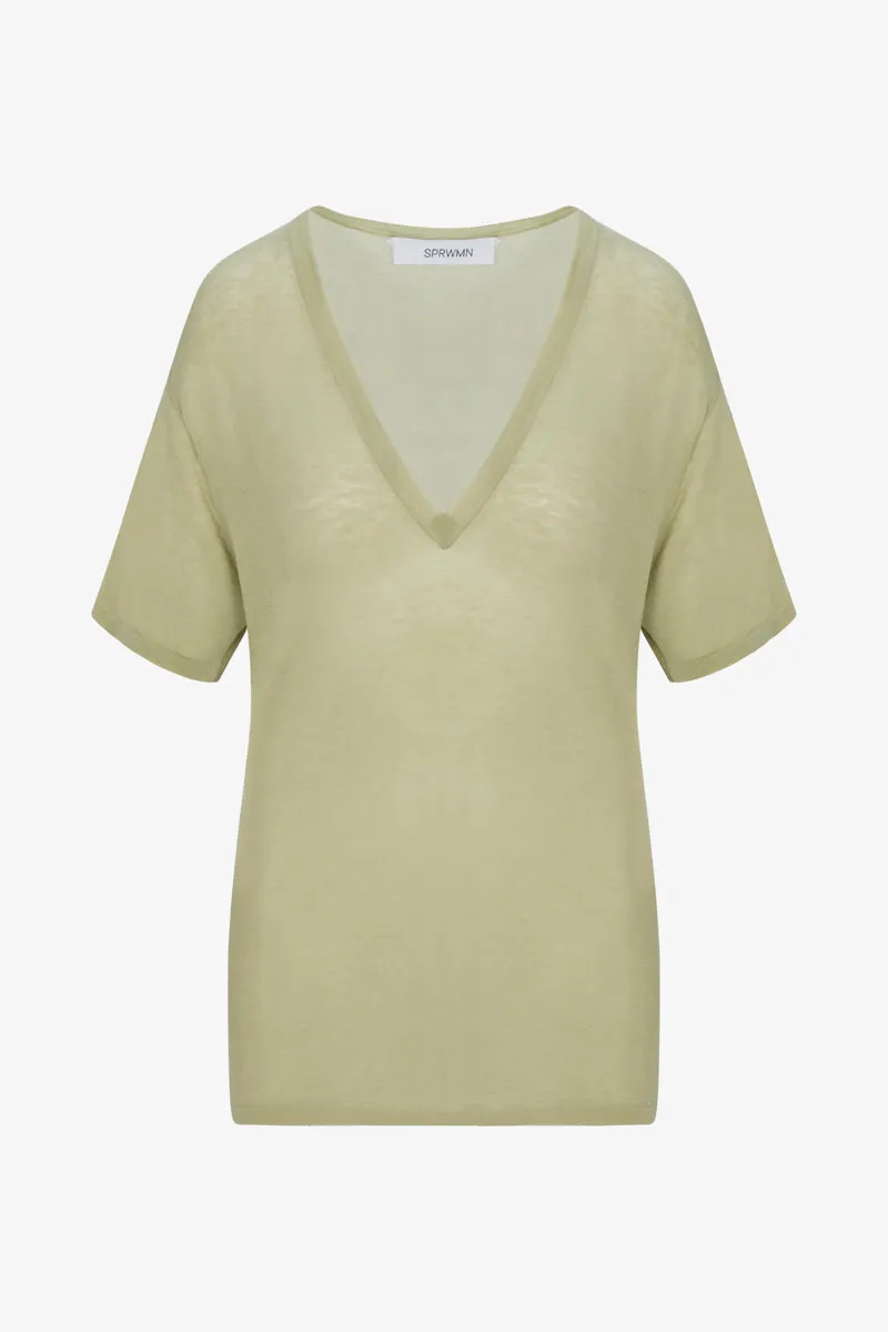 Tissue V-Neck Tee sold by SPRWMN product image thumbnail 4