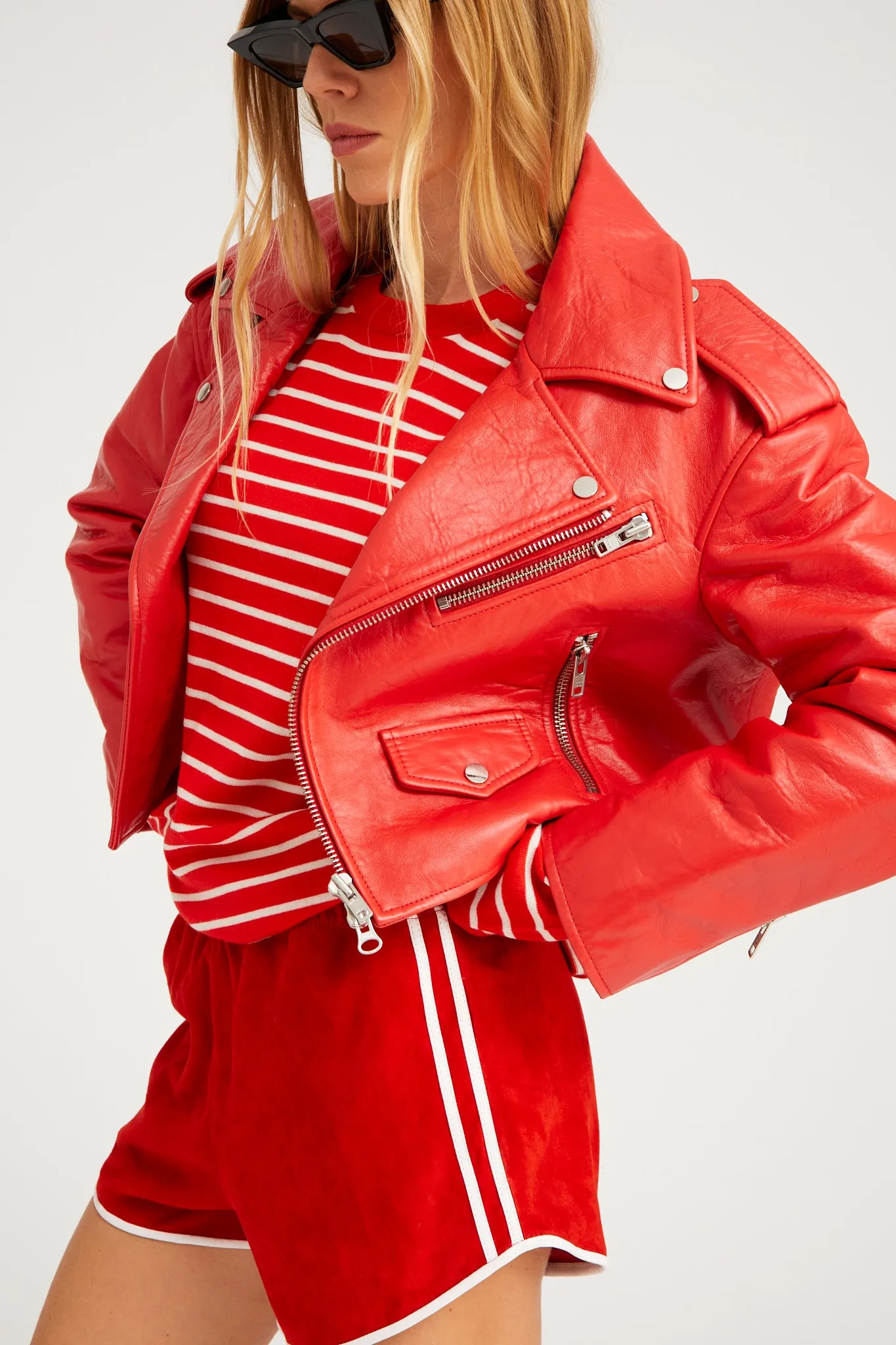 Leather Biker Jacket sold by SPRWMN product image thumbnail 3