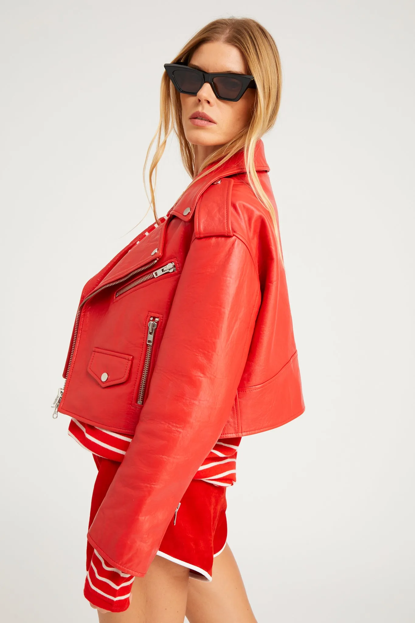 Leather Biker Jacket sold by SPRWMN product image thumbnail 4