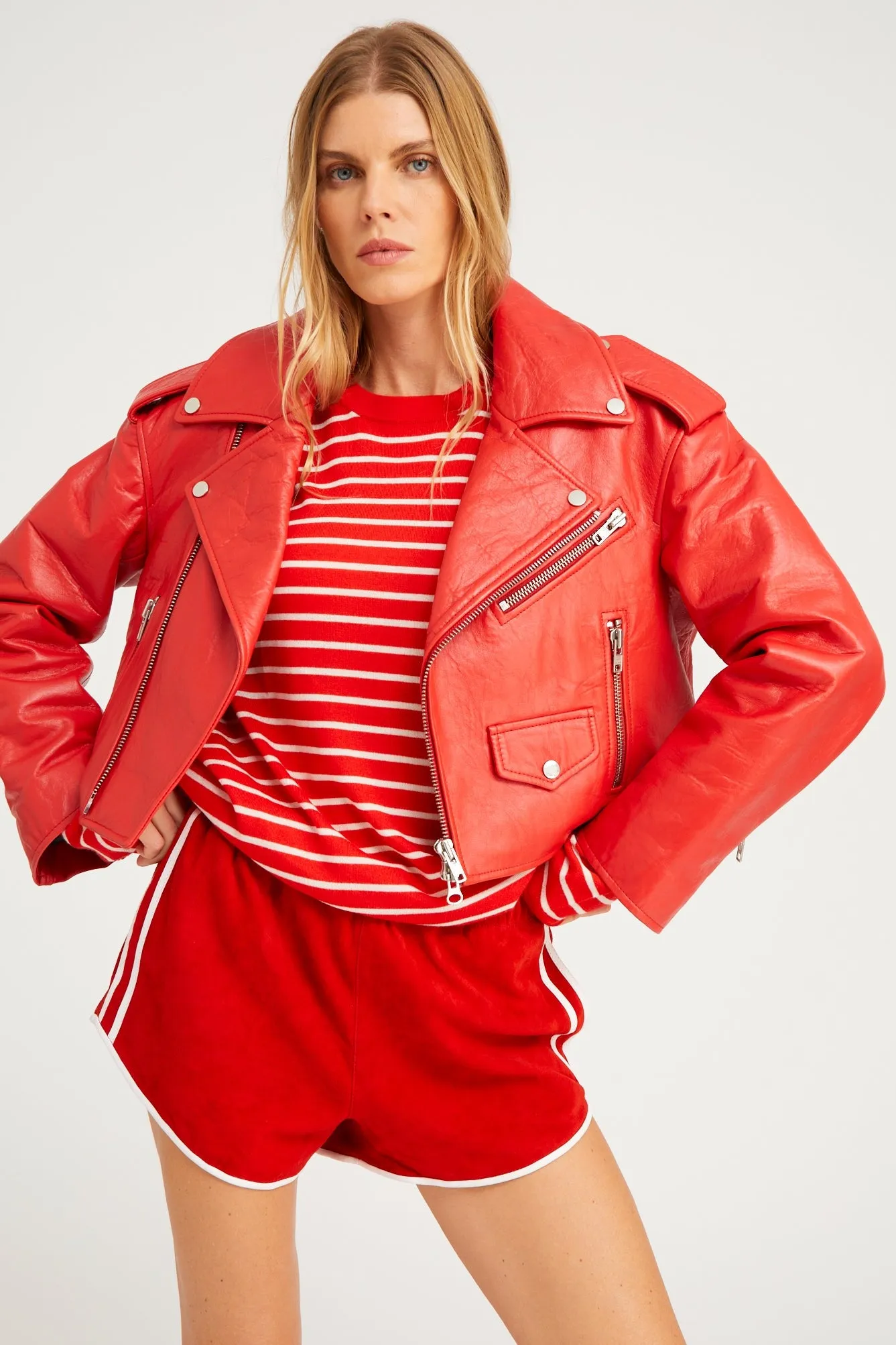 Leather Biker Jacket sold by SPRWMN