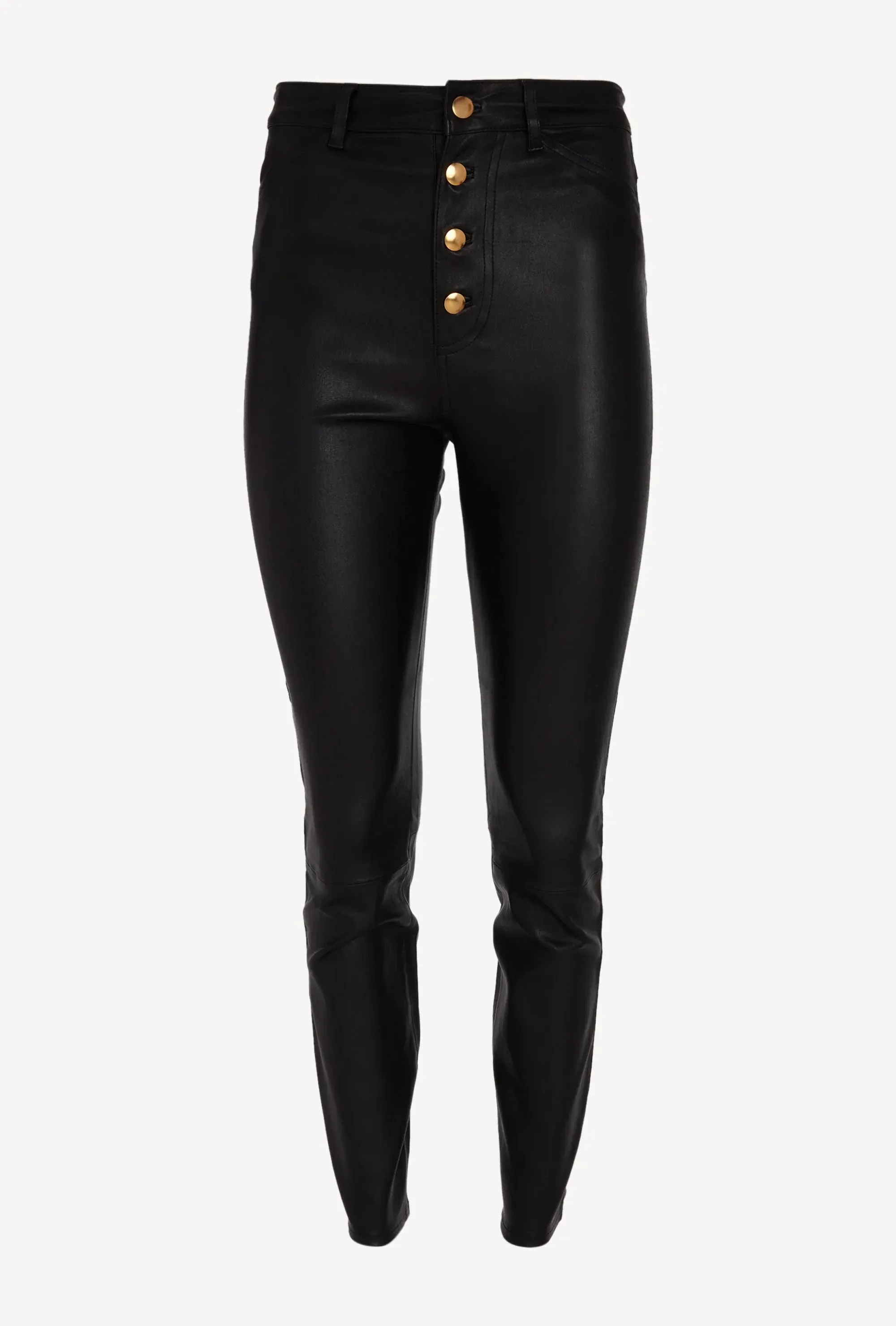 Black Leather 5 Pocket Pants sold by SPRWMN product image thumbnail 3