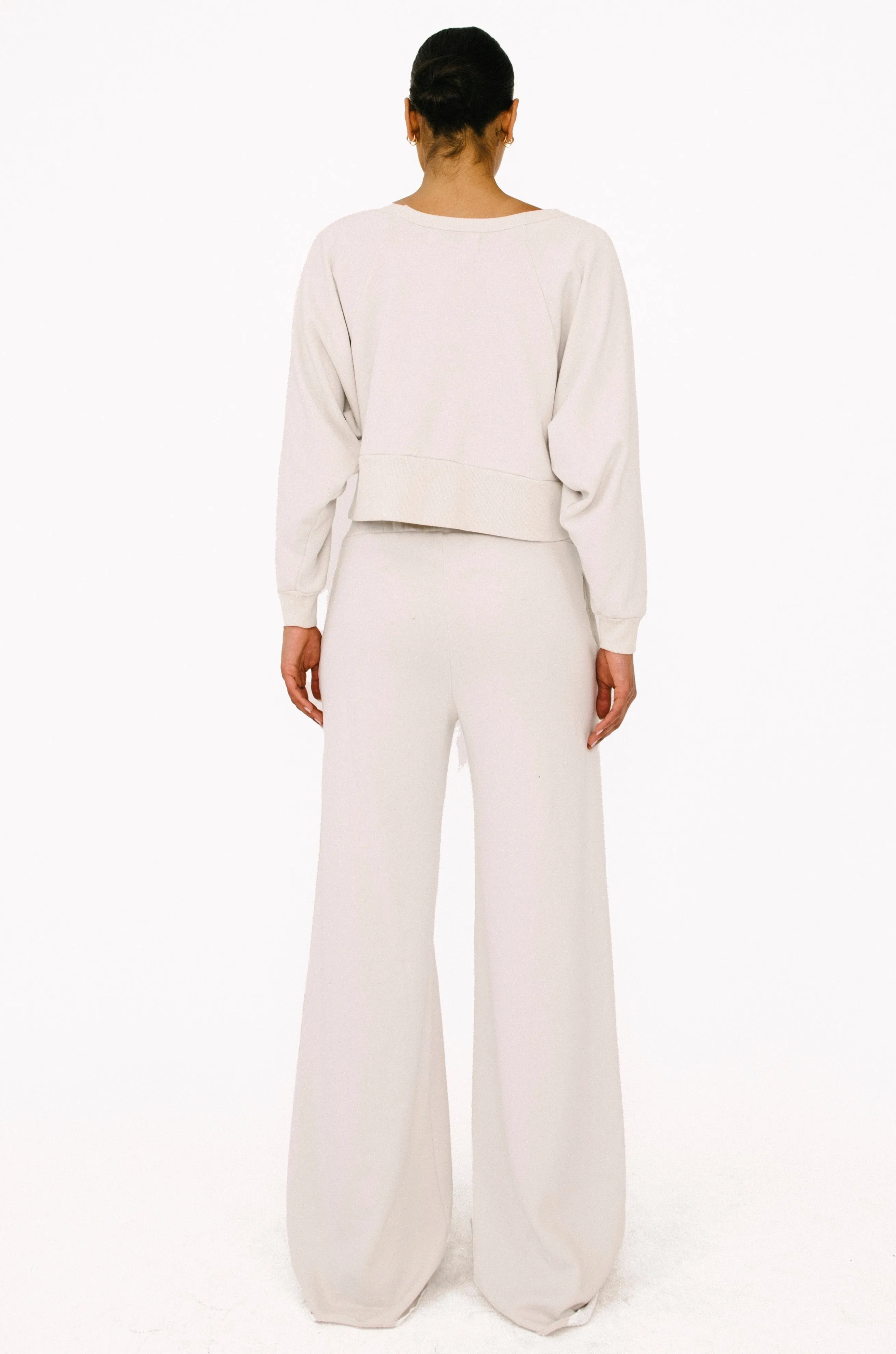 Vintage White Cropped Dolman Sweatshirt sold by SPRWMN product image thumbnail 5