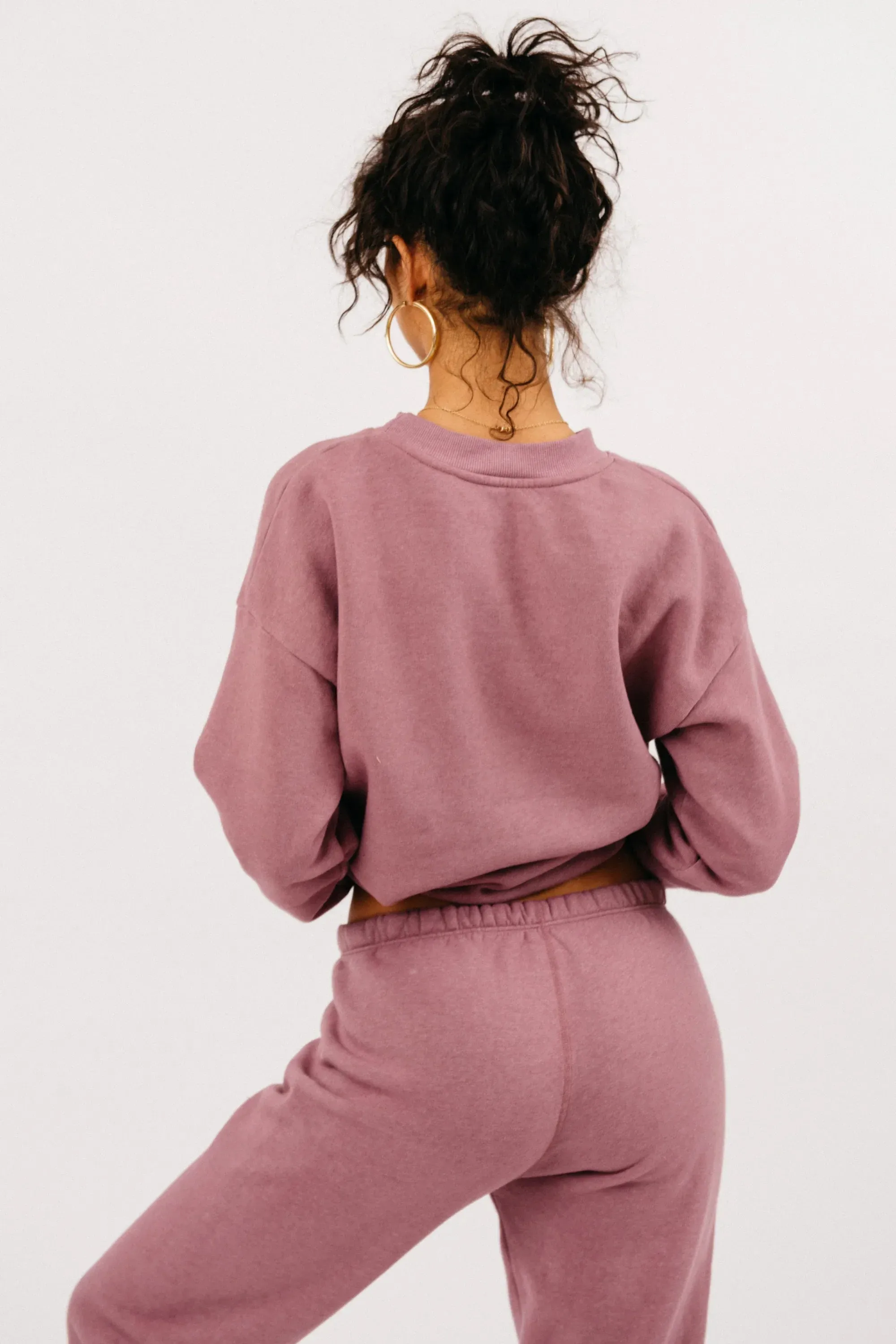 Mauve Tiny Logo Sweatshirt sold by SPRWMN product image thumbnail 3