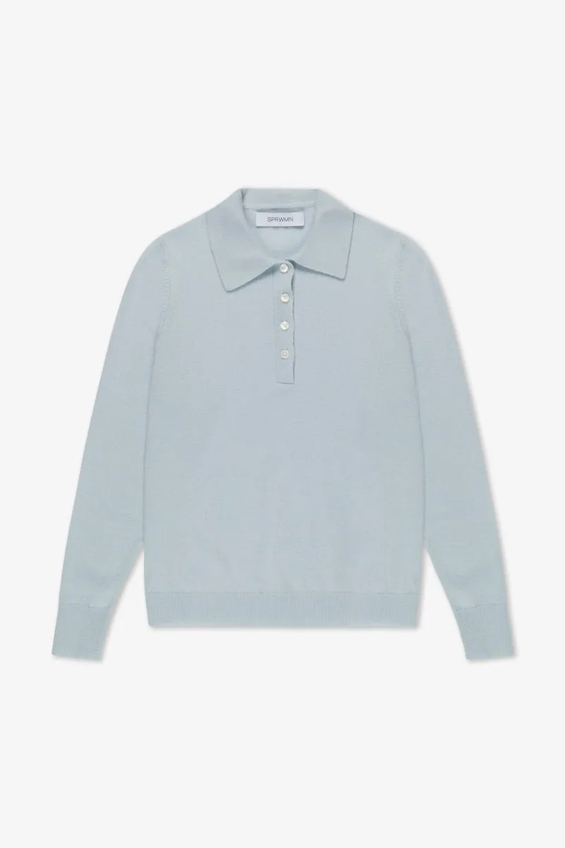 Cashmere Polo Sweater sold by SPRWMN product image thumbnail 4