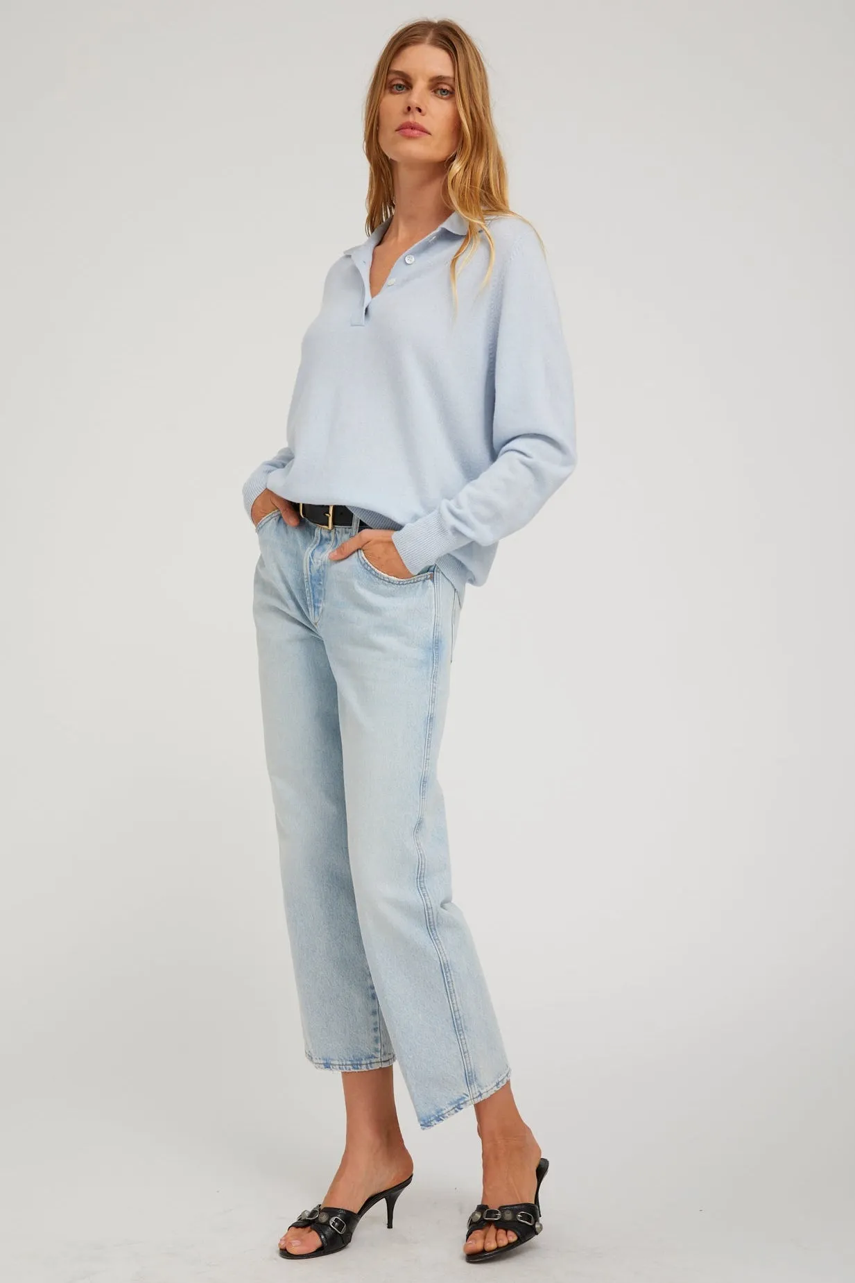 Cashmere Polo Sweater sold by SPRWMN product image thumbnail 2