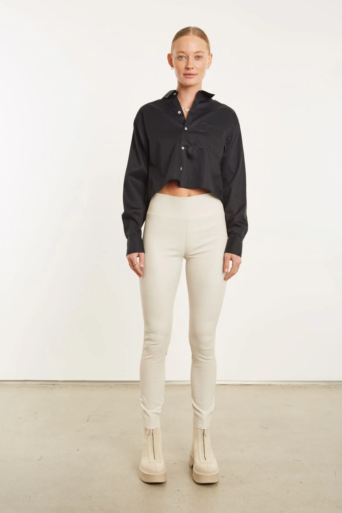 Chalk Leather Ankle sold by SPRWMN product image thumbnail 3