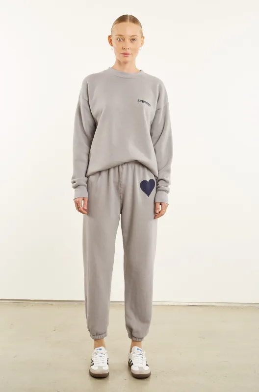 Grey Heart Sweatpants made by SPRWMN
