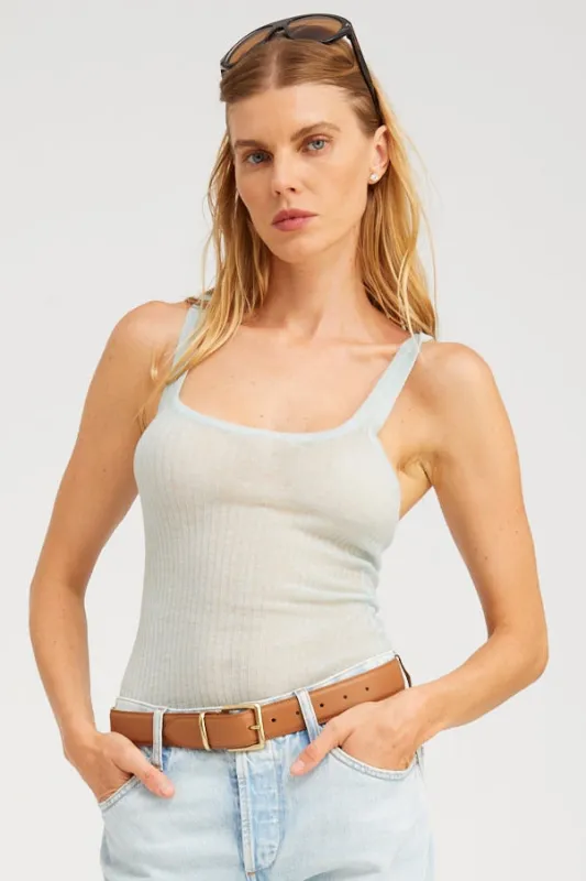 Tissue Scoop Neck Tank made by SPRWMN