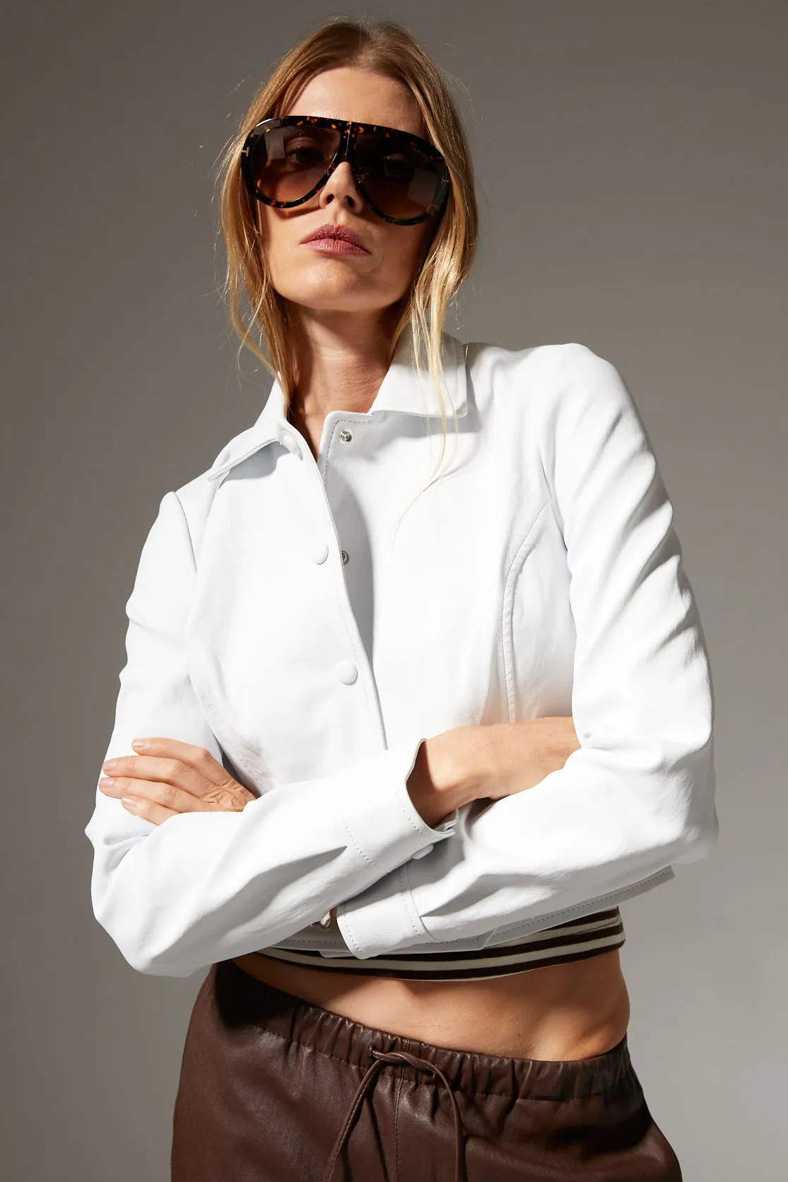 Leather Hardy Jacket sold by SPRWMN