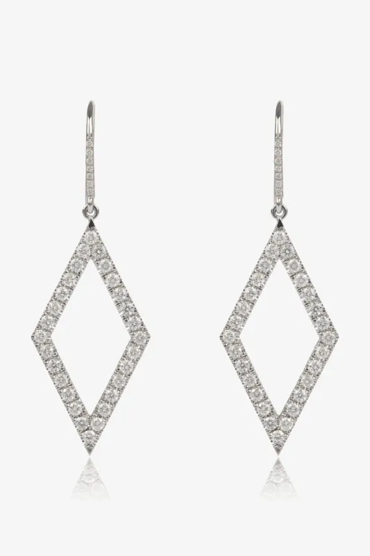 Diamond Lozenge Earrings made by SPRWMN