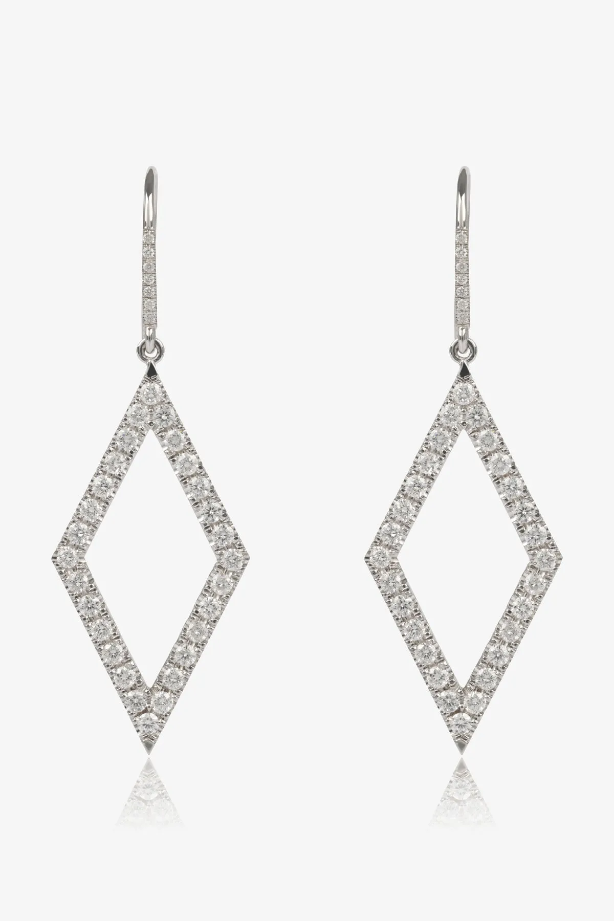 Diamond Lozenge Earrings sold by SPRWMN