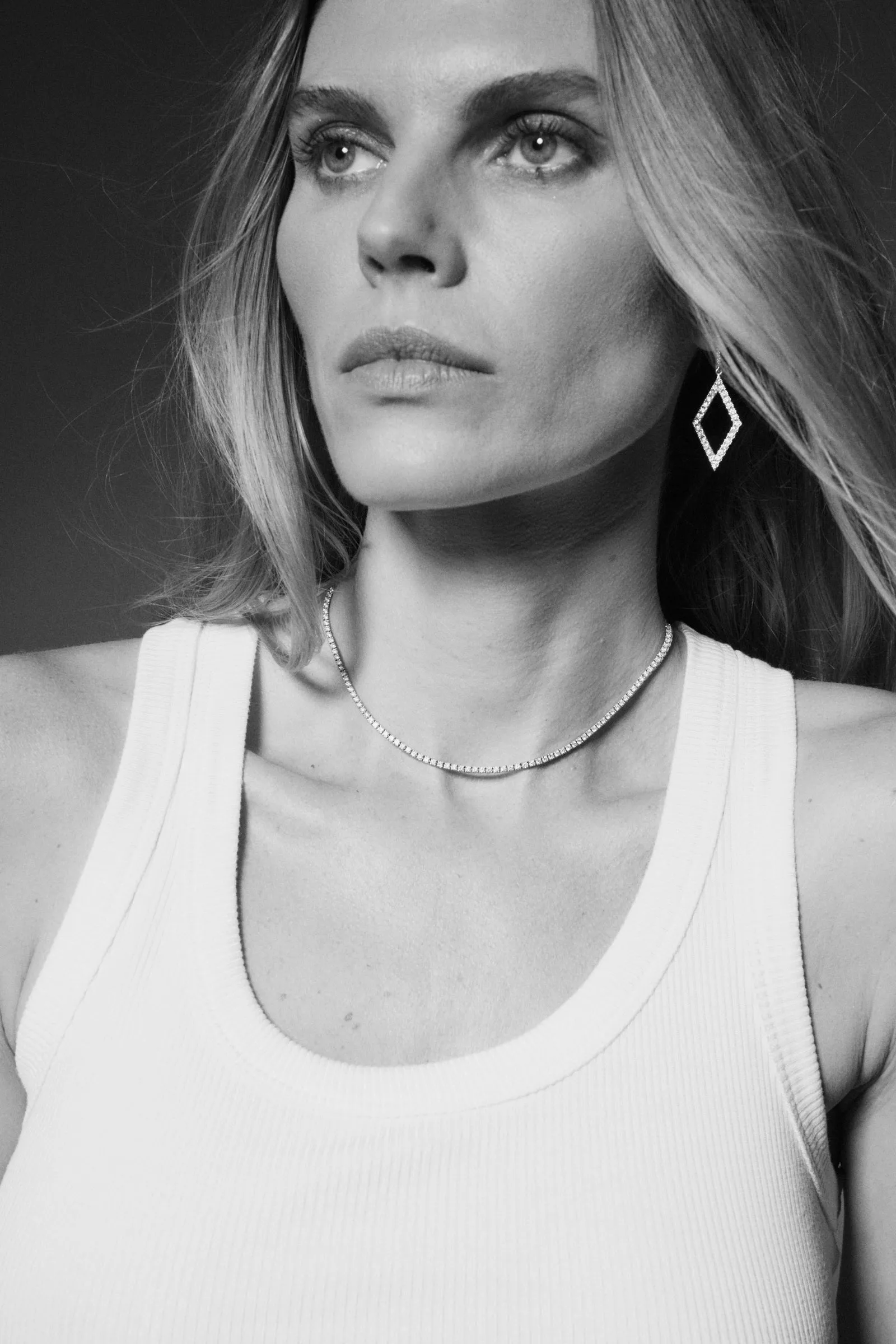 Diamond Lozenge Earrings sold by SPRWMN product image thumbnail 2