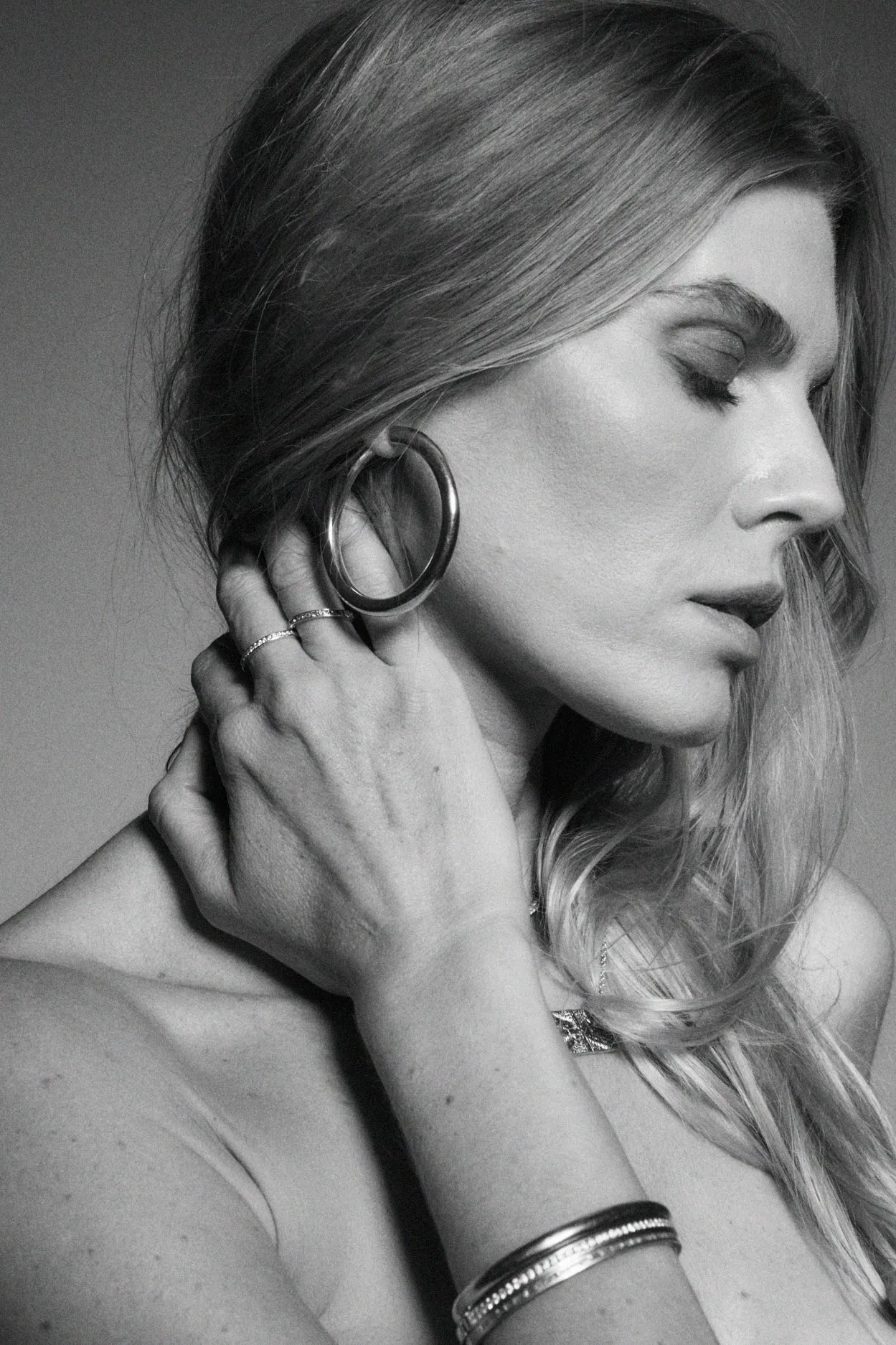 Tubular Hoop Earrings sold by SPRWMN product image thumbnail 2