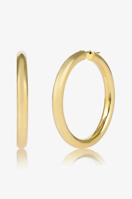 Tubular Hoop Earrings made by SPRWMN