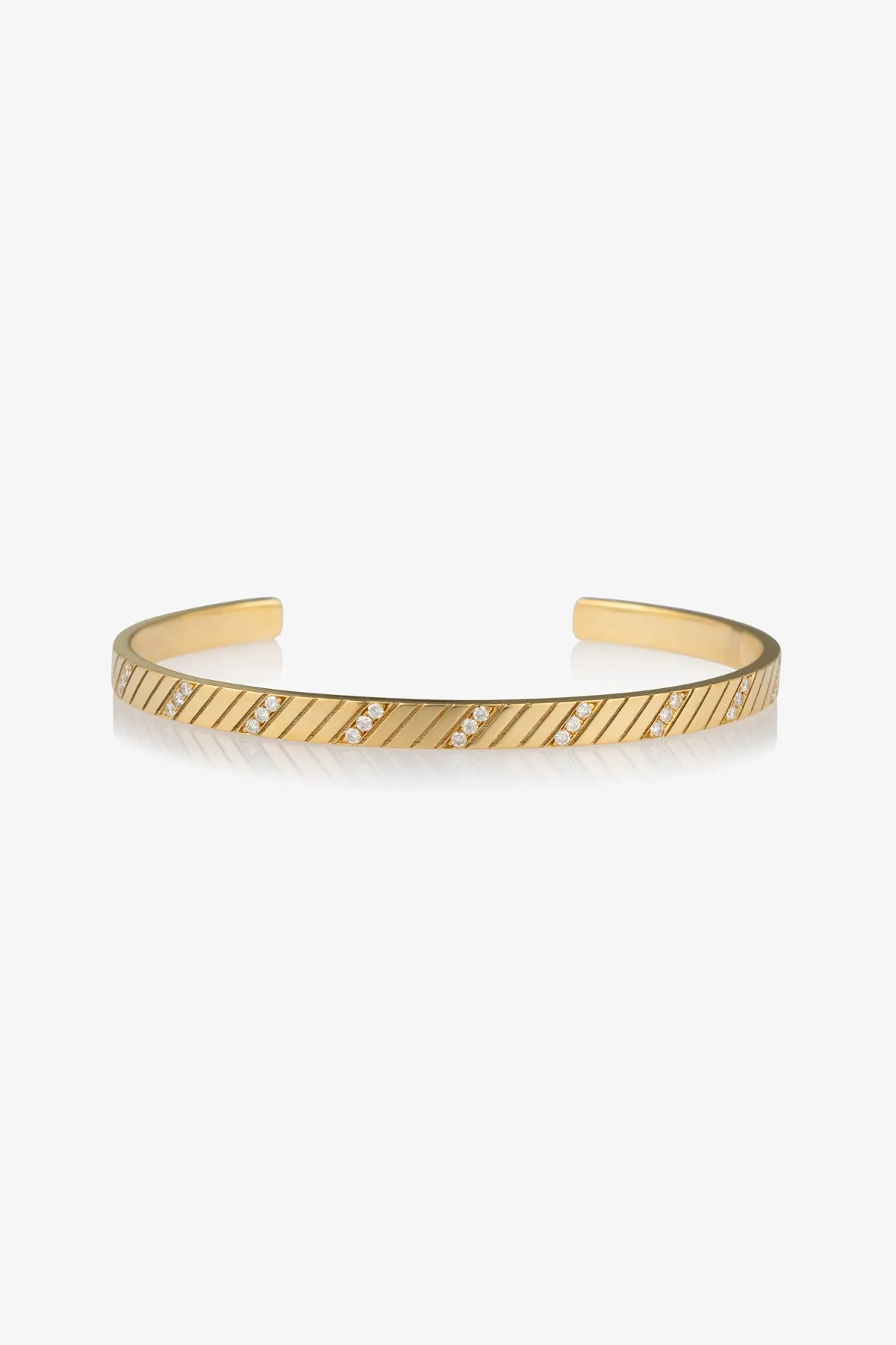 Friendship Diamond Diagonal Cuff 4mm sold by SPRWMN