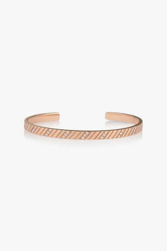Friendship Diamond Diagonal Cuff 4mm made by SPRWMN