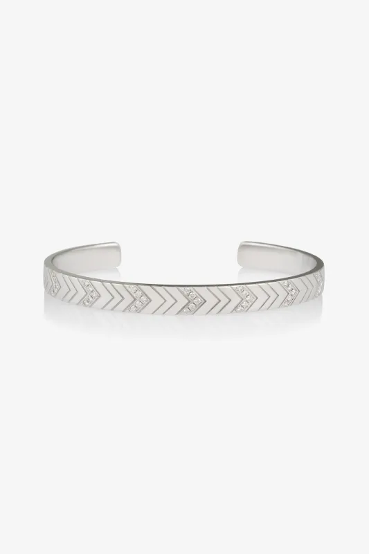 Friendship Diamond Chevron Cuff 6mm made by SPRWMN