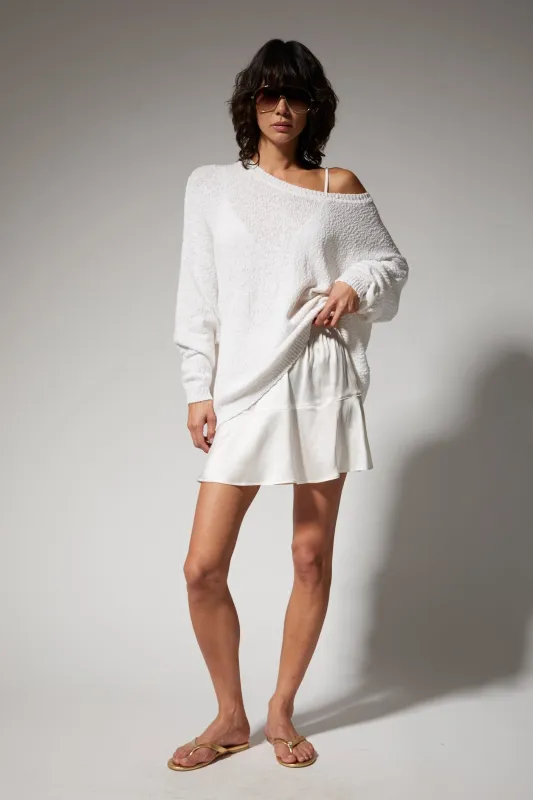 Mary Jane Silk Charmeuse Mini Skirt made by SPRWMN