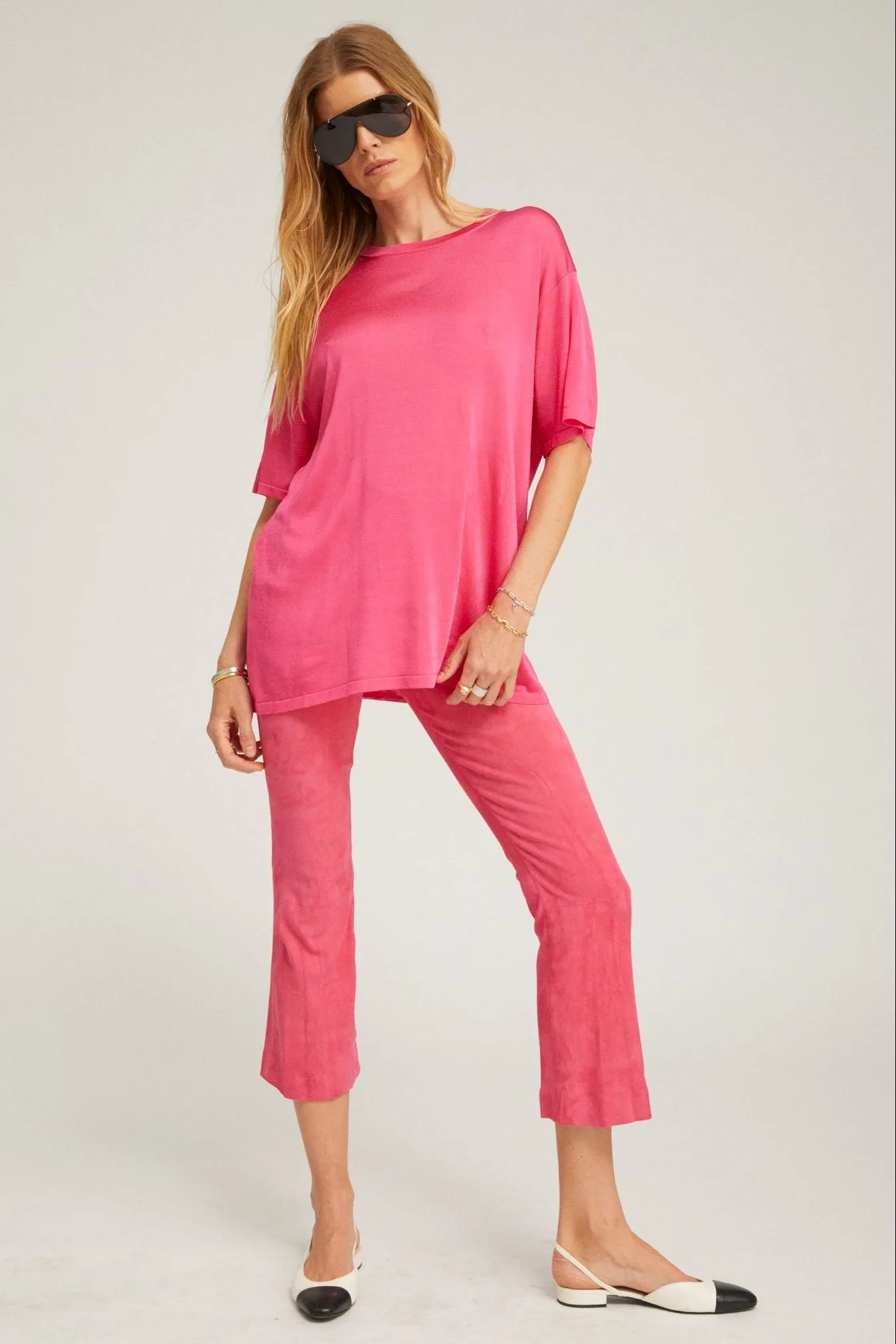 Suede Crop Flare sold by SPRWMN