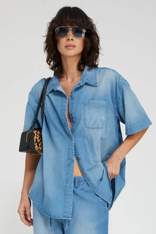 Helena Short Sleeve Button Down made by SPRWMN
