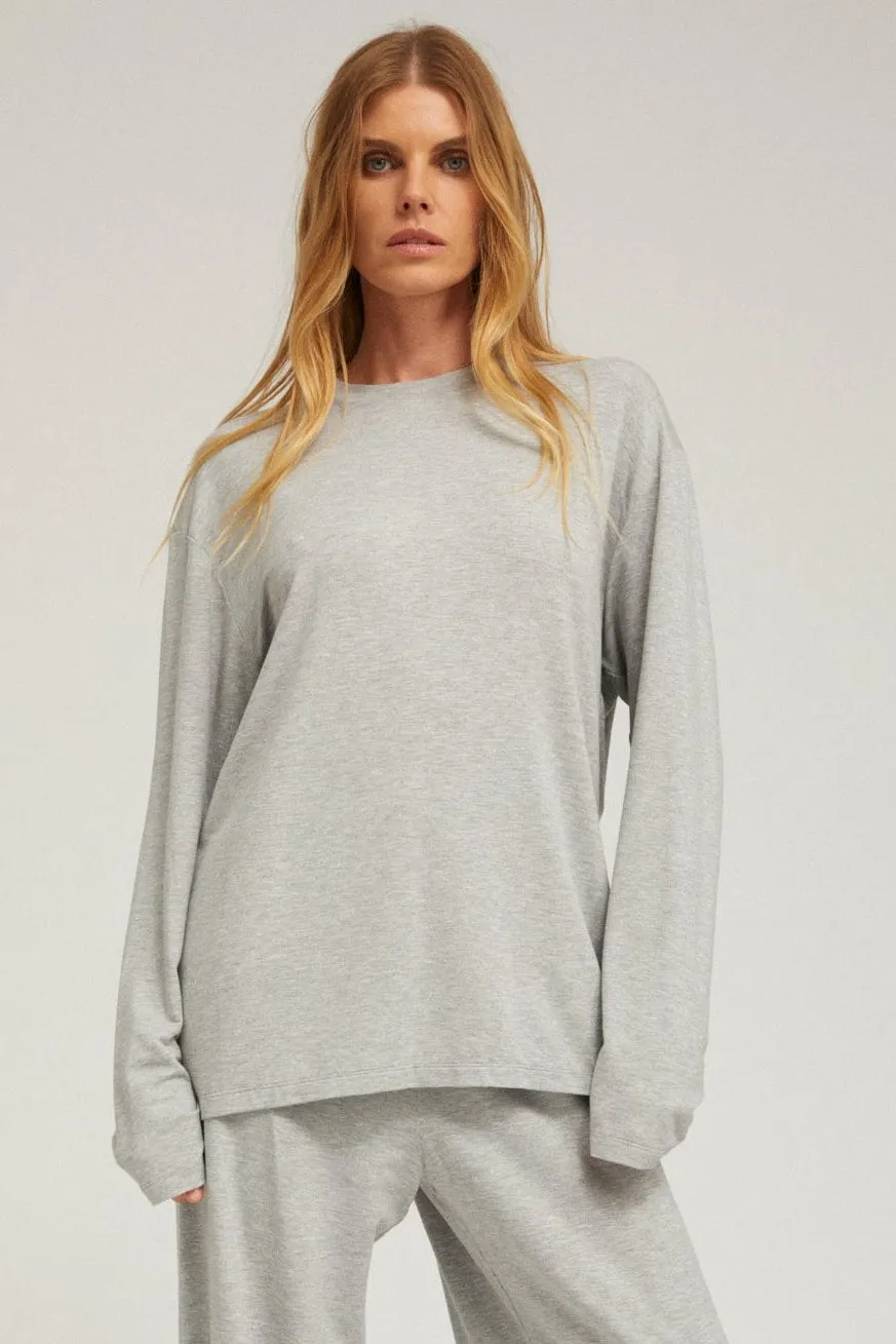 Viscose French Terry Long Sleeve Oversized Tee sold by SPRWMN