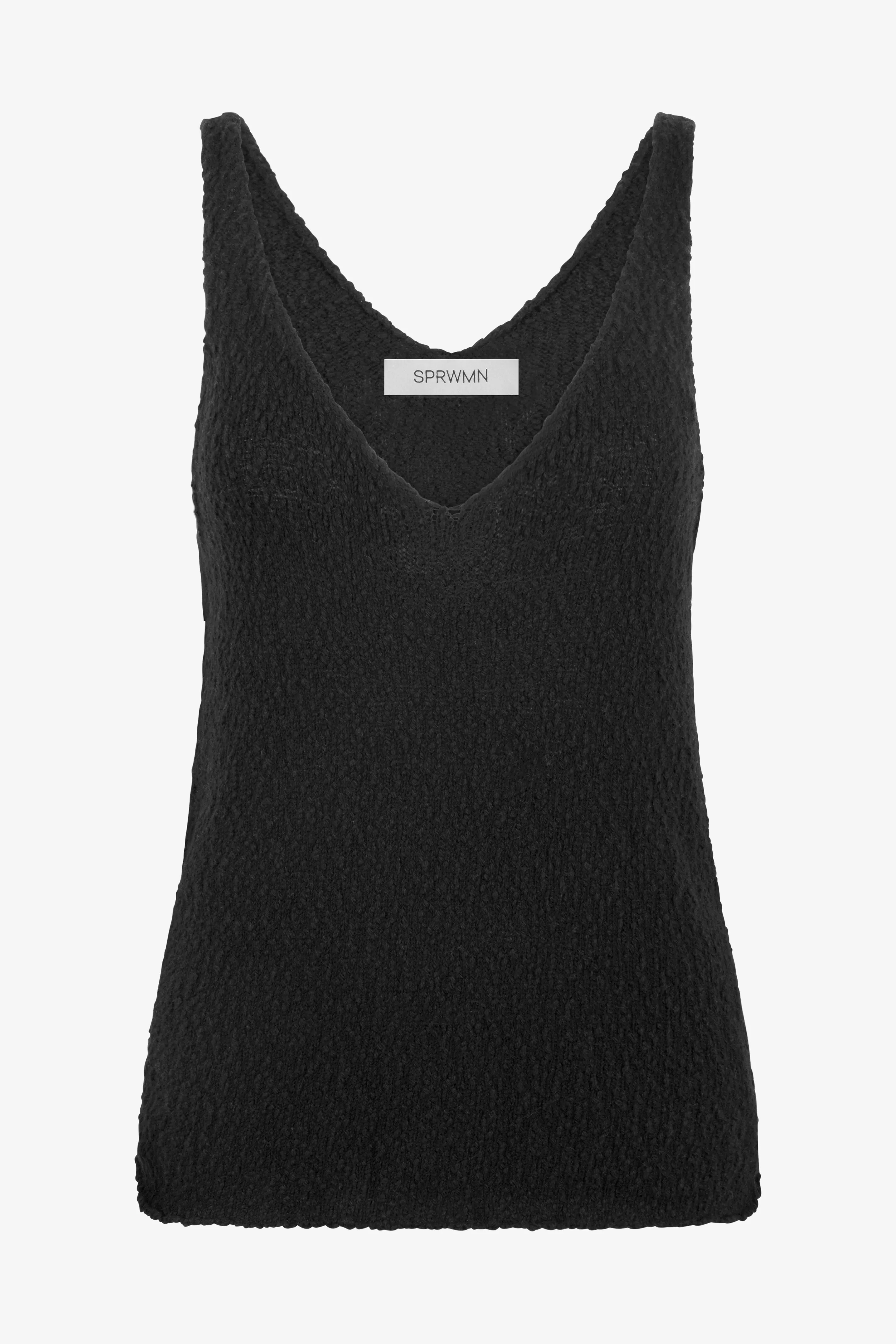 Camille Cotton Bouclé Tank sold by SPRWMN product image thumbnail 4