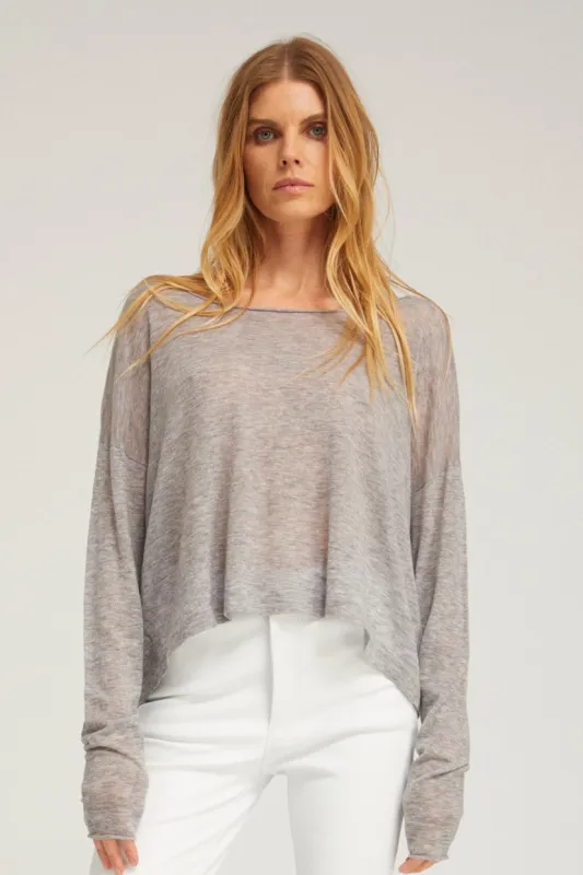 Tissue Off Shoulder Sweater made by SPRWMN