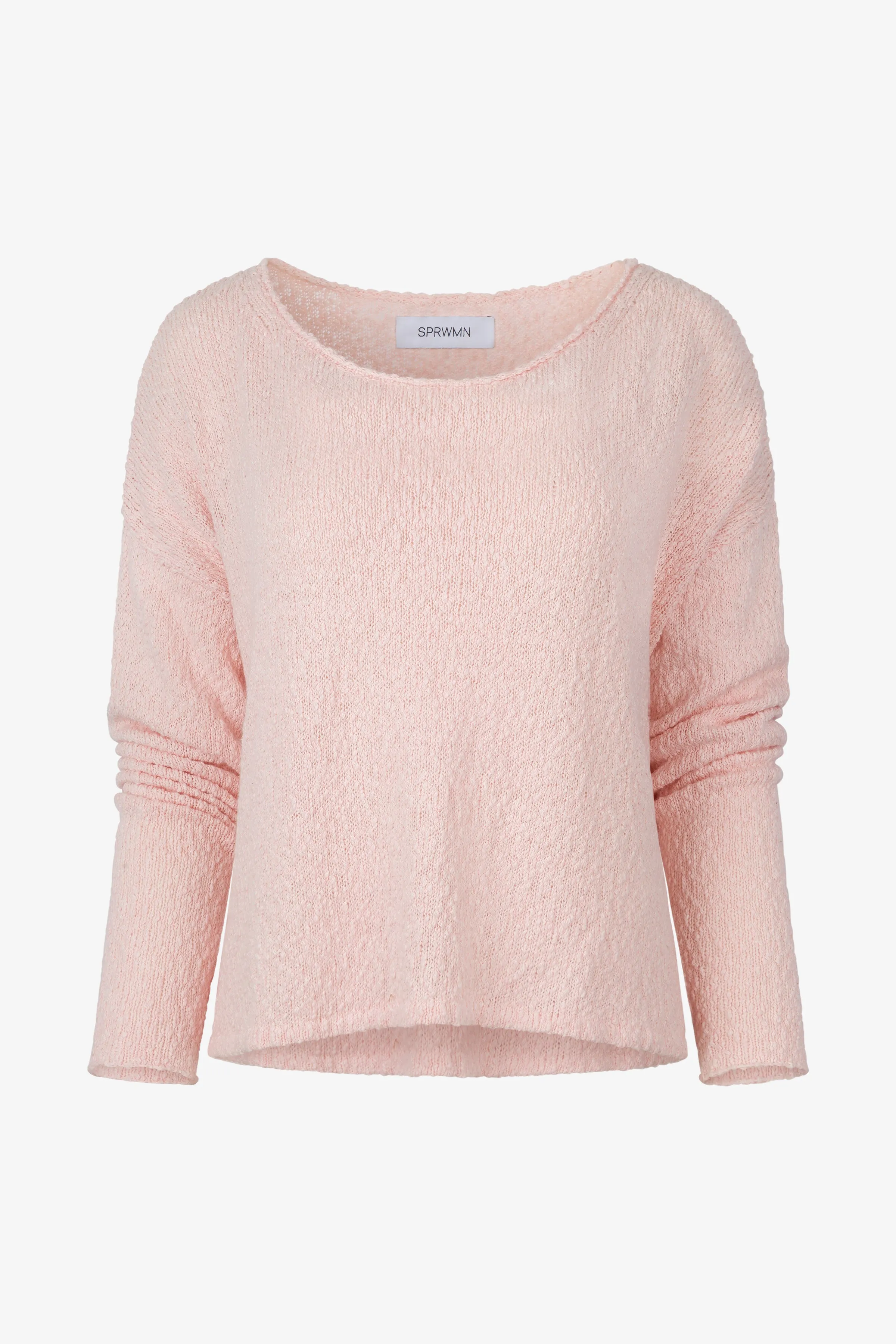 Cotton Bouclé Off Shoulder Sweater sold by SPRWMN product image thumbnail 4