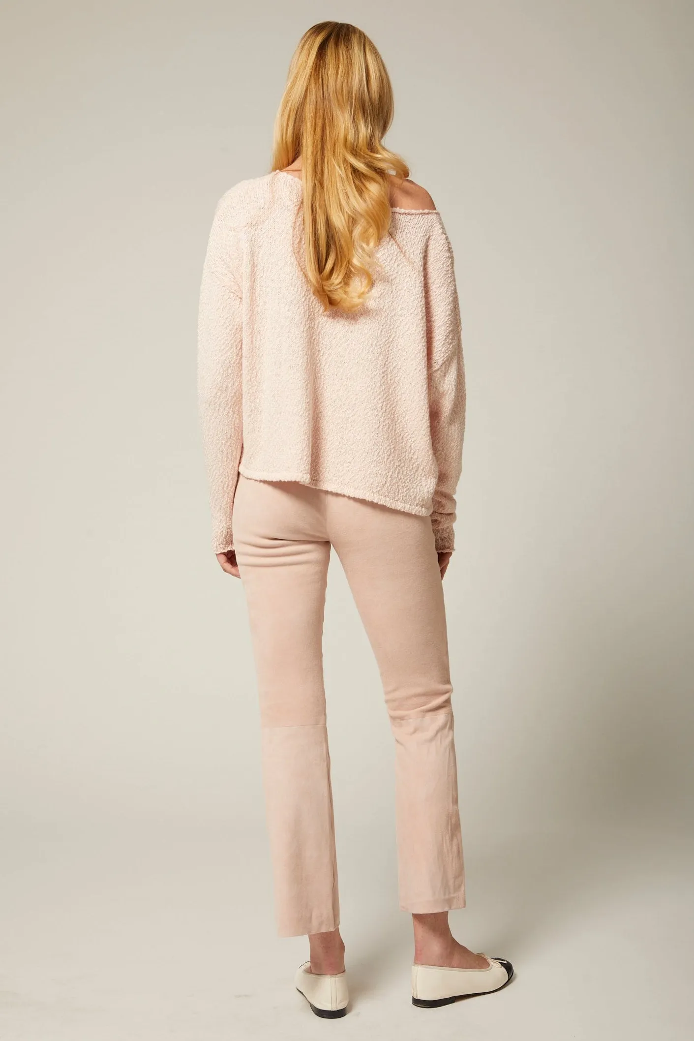 Cotton Bouclé Off Shoulder Sweater sold by SPRWMN product image thumbnail 3