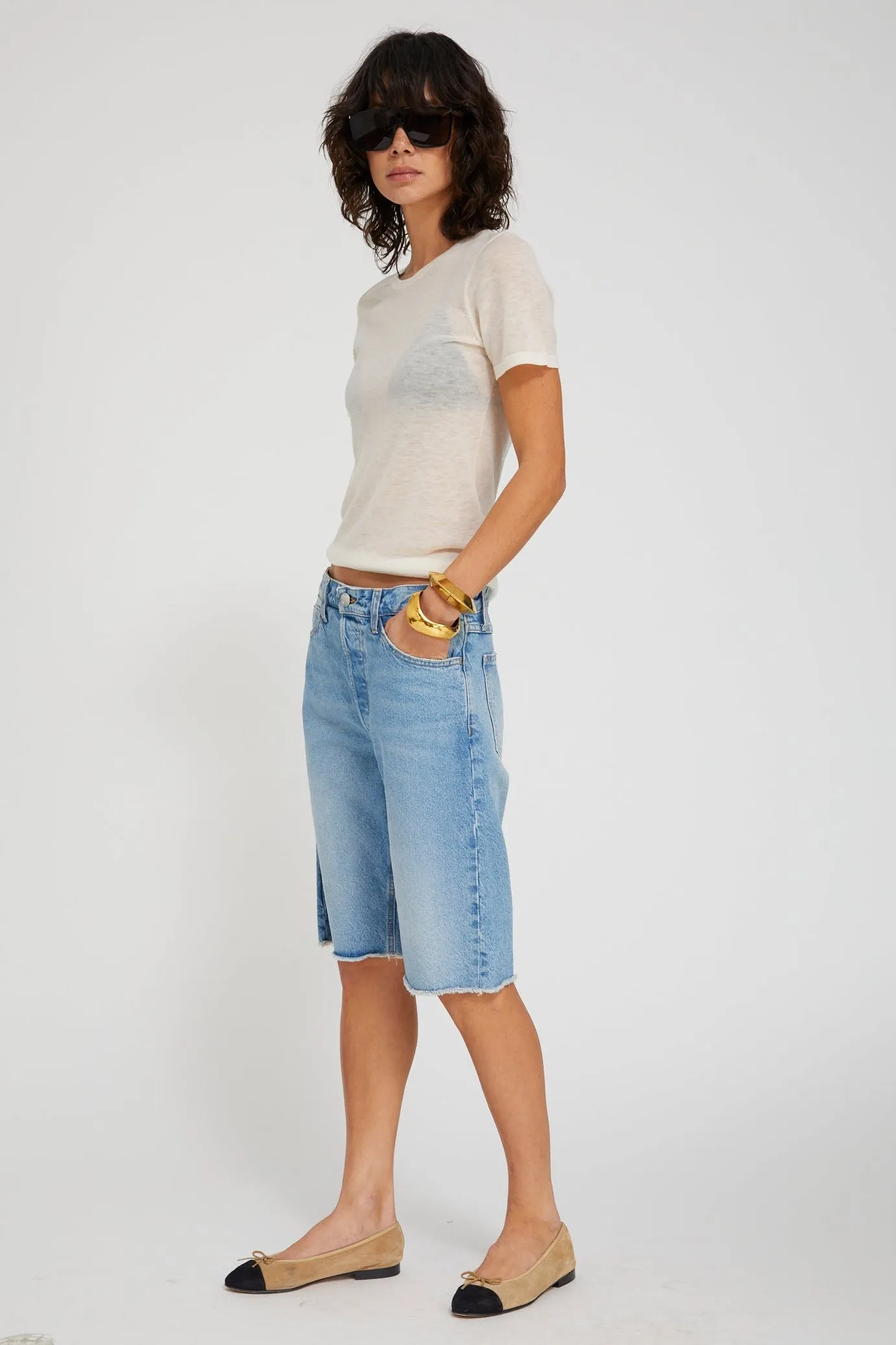 Denim Bermuda Shorts sold by SPRWMN product image thumbnail 2