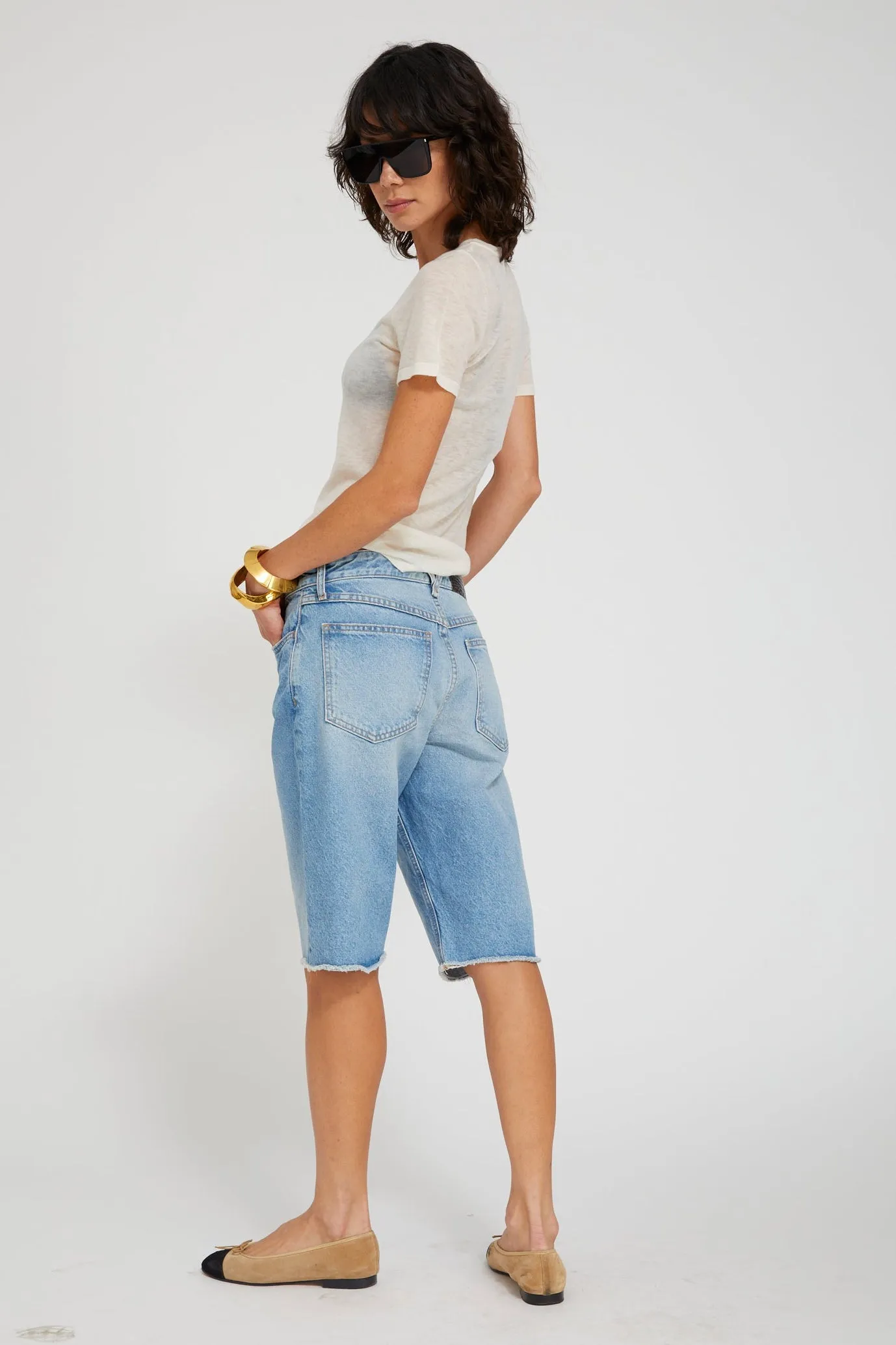 Denim Bermuda Shorts sold by SPRWMN product image thumbnail 3