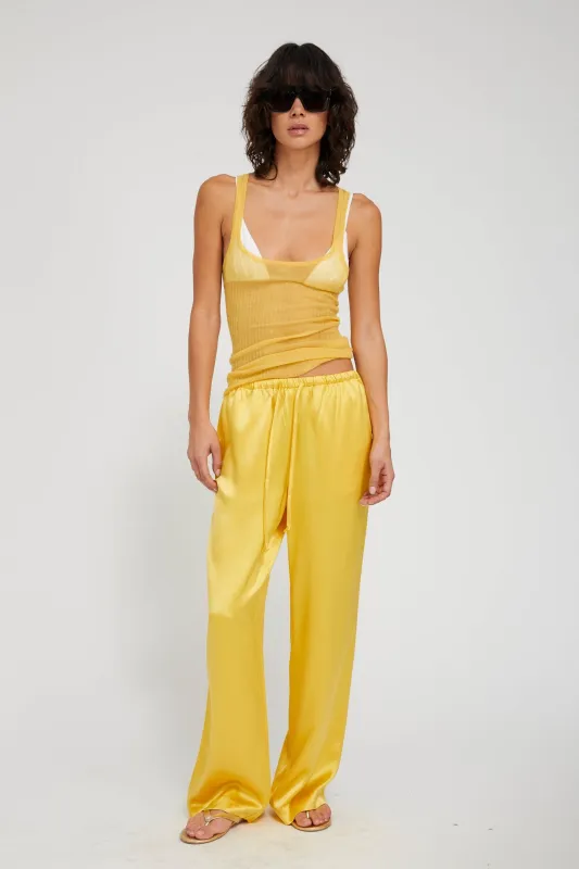 Kauai Silk Charmeuse Pants made by SPRWMN