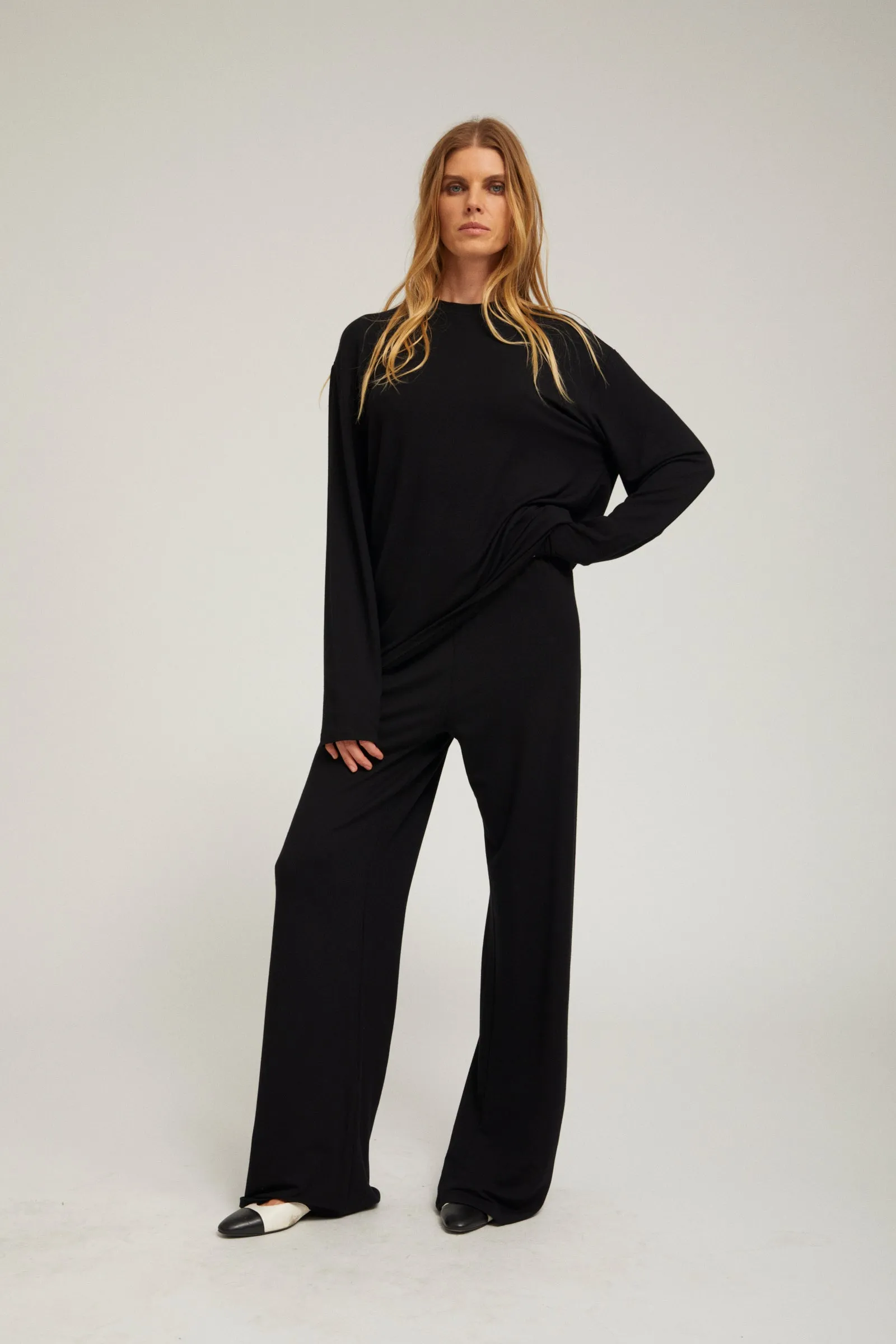 Light French Terry Long Sleeve Oversized Tee sold by SPRWMN product image thumbnail 2