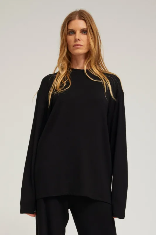 Viscose French Terry Long Sleeve Oversized Tee made by SPRWMN