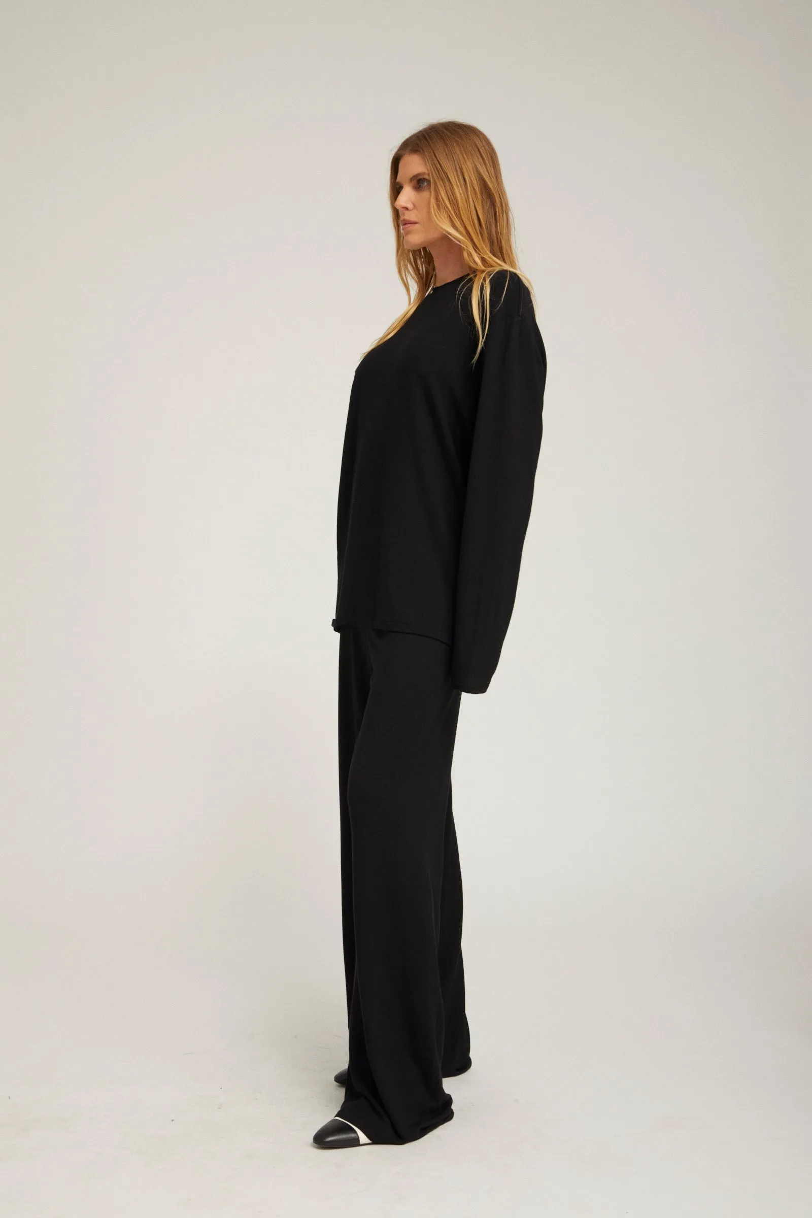 Light French Terry Long Sleeve Oversized Tee sold by SPRWMN product image thumbnail 3