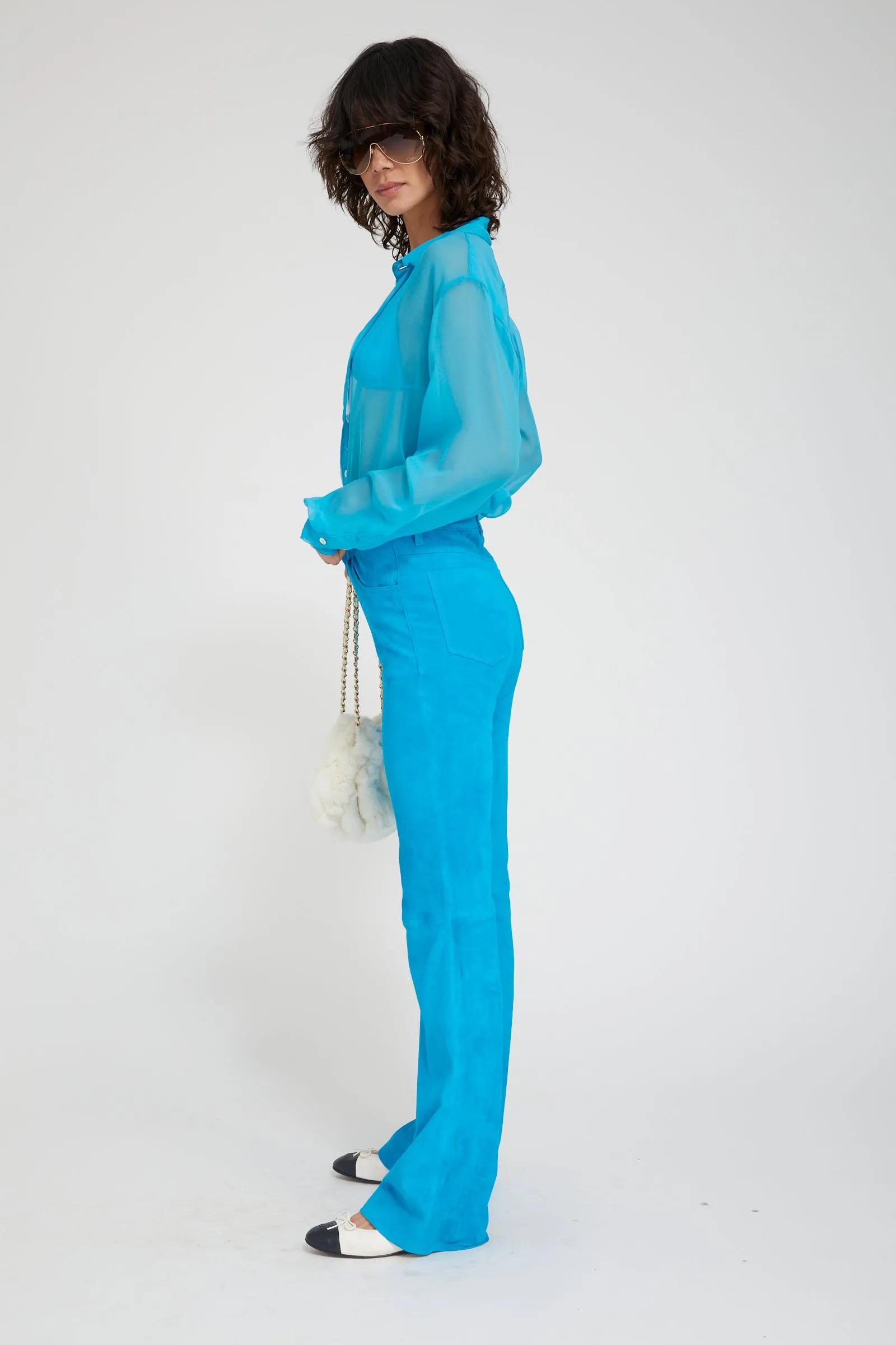 Suede 5 Pocket Micro Flare sold by SPRWMN product image thumbnail 3