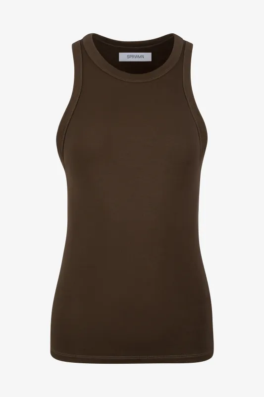 Viscose French Terry Racer Tank made by SPRWMN
