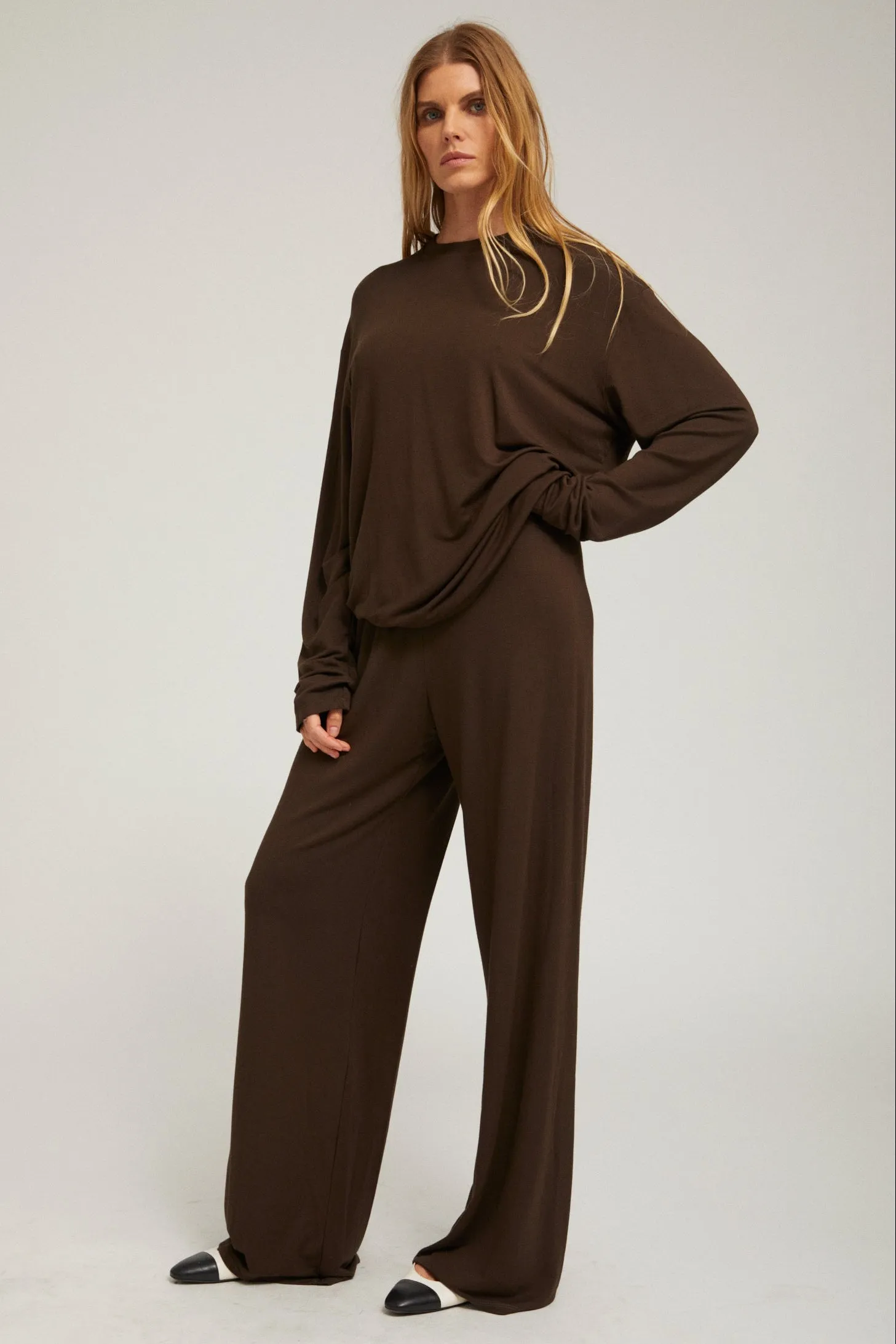 Light French Terry Long Sleeve Oversized Tee sold by SPRWMN product image thumbnail 2