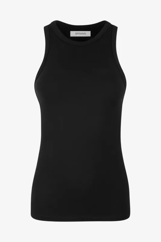 Light French Terry Racer Tank made by SPRWMN