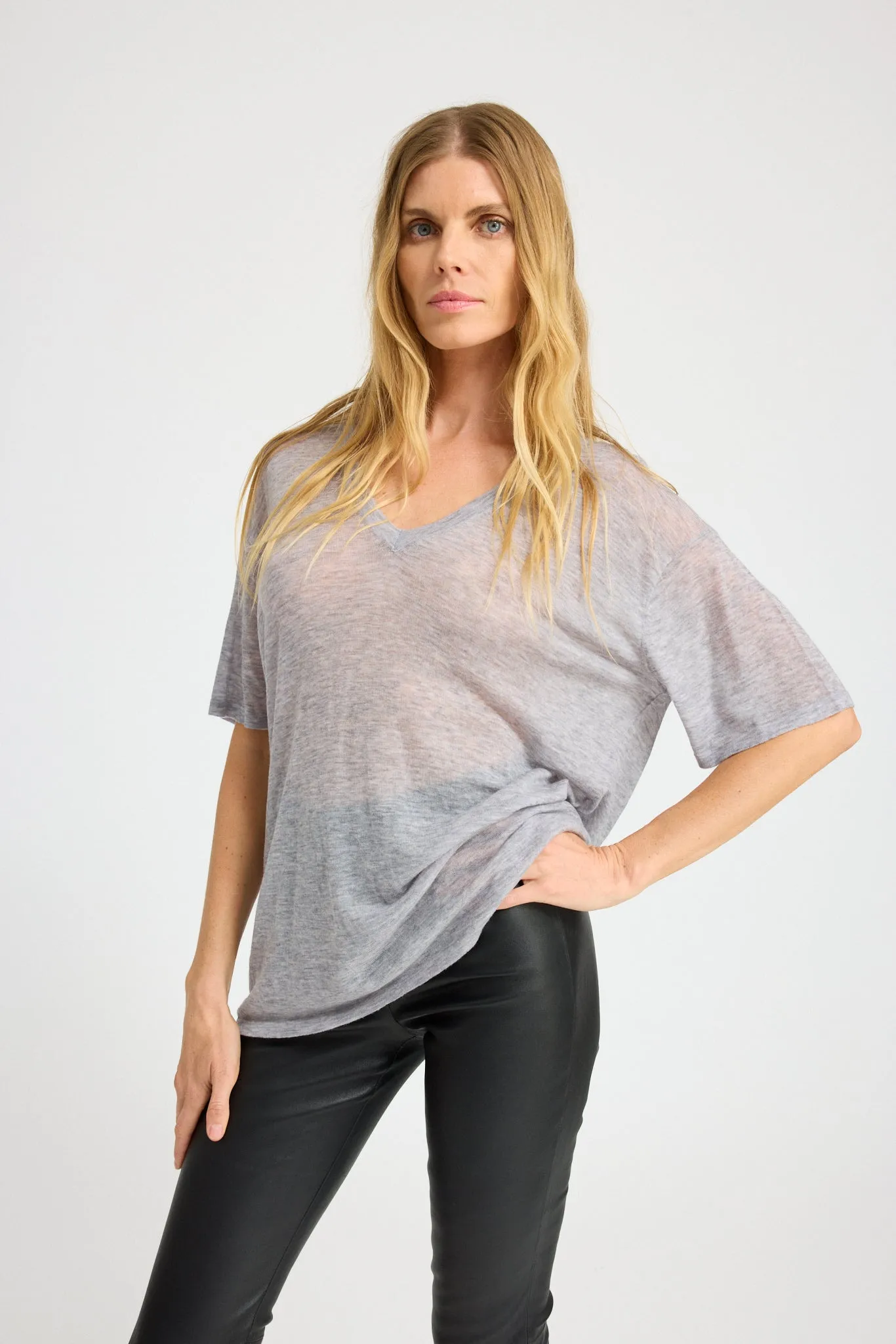 Tissue V Neck Tee sold by SPRWMN product image thumbnail 2