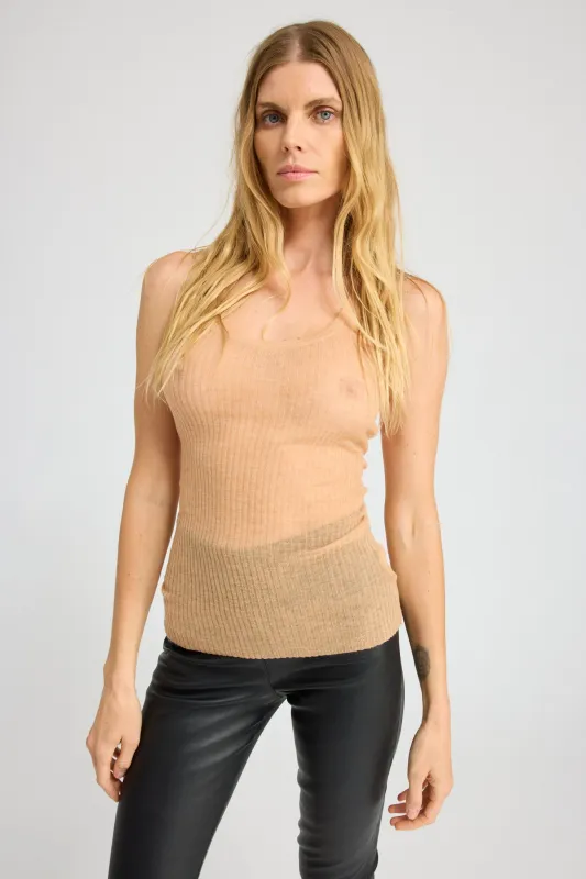 Tissue Scoop Neck Tank made by SPRWMN