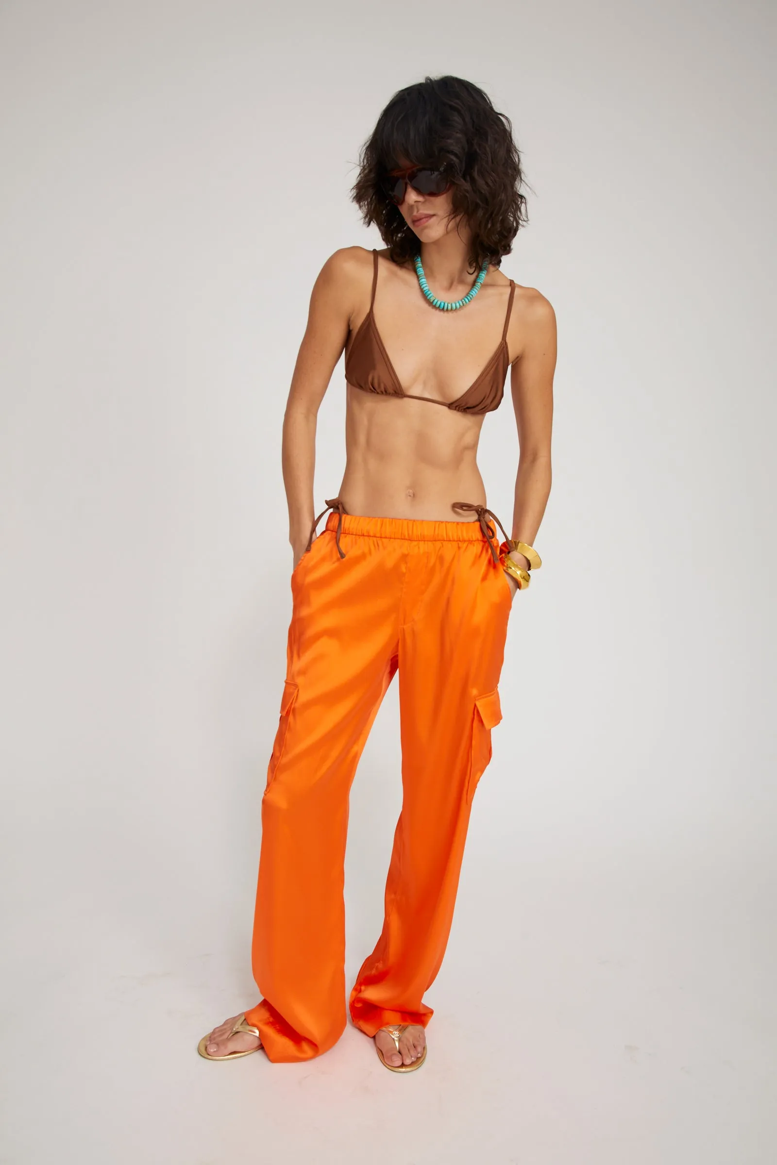 Silk Charmeuse Cargo Pants sold by SPRWMN product image thumbnail 2