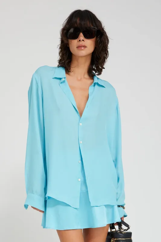 Mara Silk Button Down made by SPRWMN