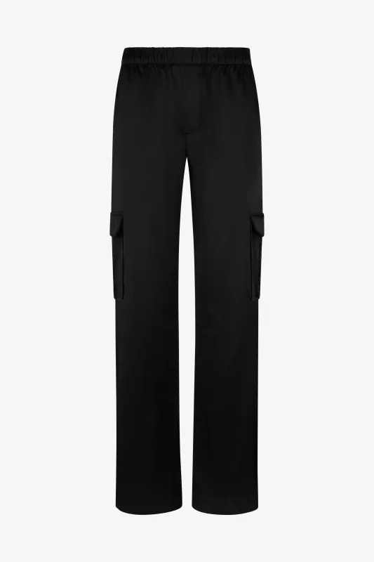 Silk Charmeuse Cargo Pants made by SPRWMN