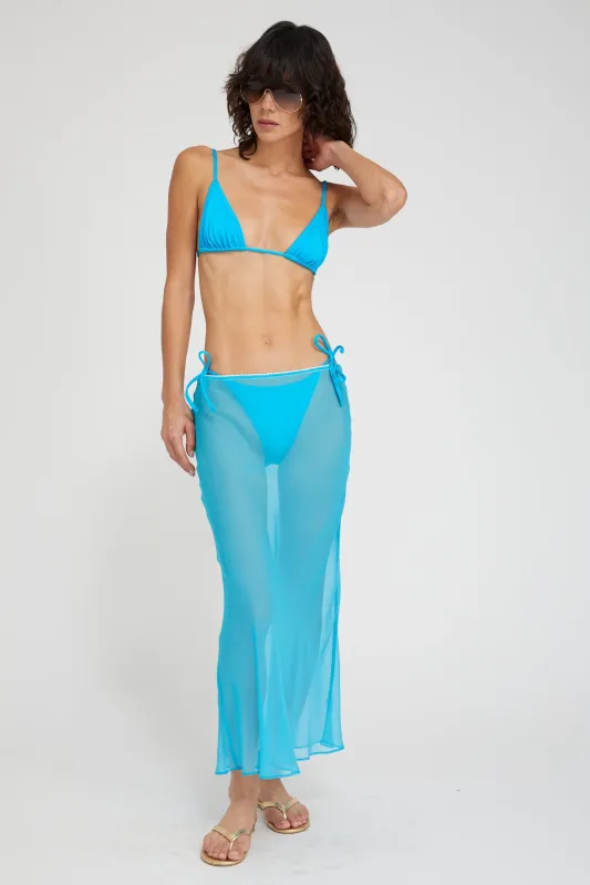 Lara Silk Chiffon Midi Skirt made by SPRWMN