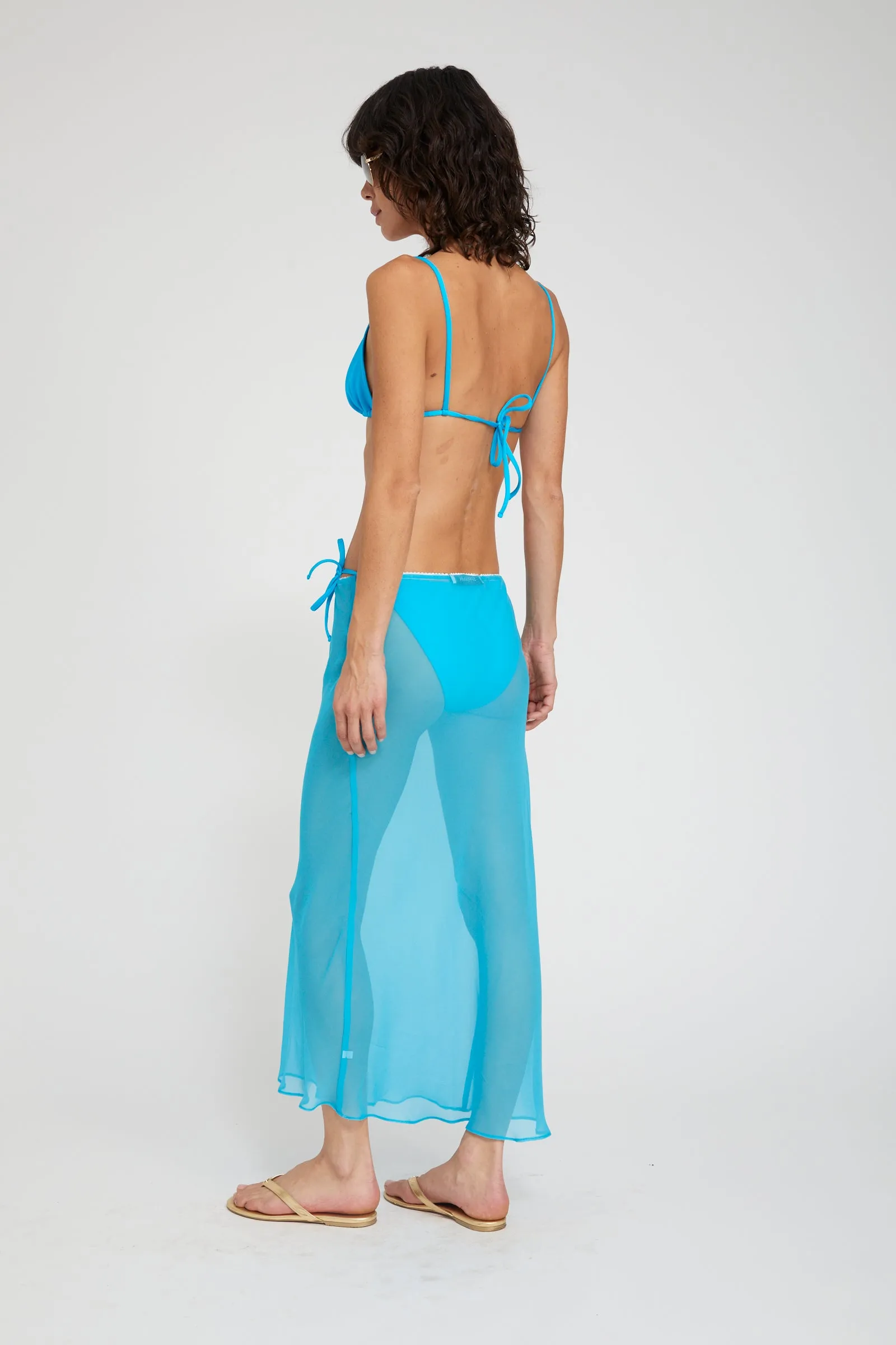 Lara Silk Chiffon Midi Skirt sold by SPRWMN product image thumbnail 3