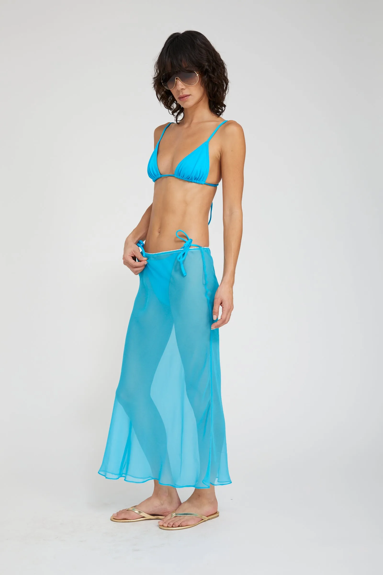 Lara Silk Chiffon Midi Skirt sold by SPRWMN product image thumbnail 2