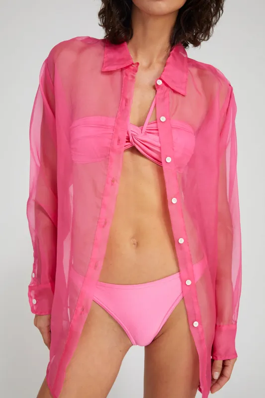 Silk Organza Oversized Shirt made by SPRWMN